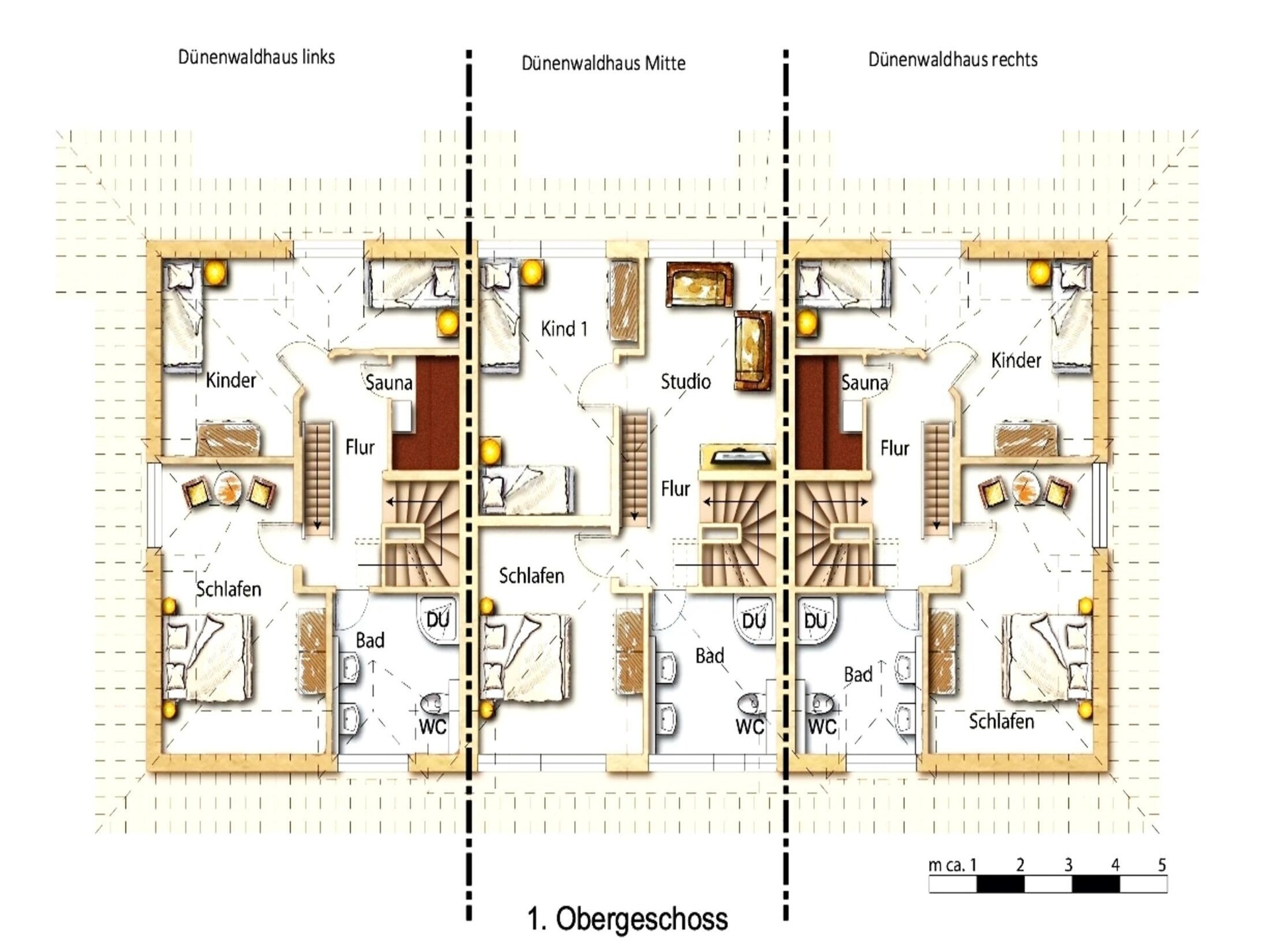 Dünenwaldhaus Rechts: Luxe appartement voor 8 personen, 300m van strand en golfbaan - foto 49