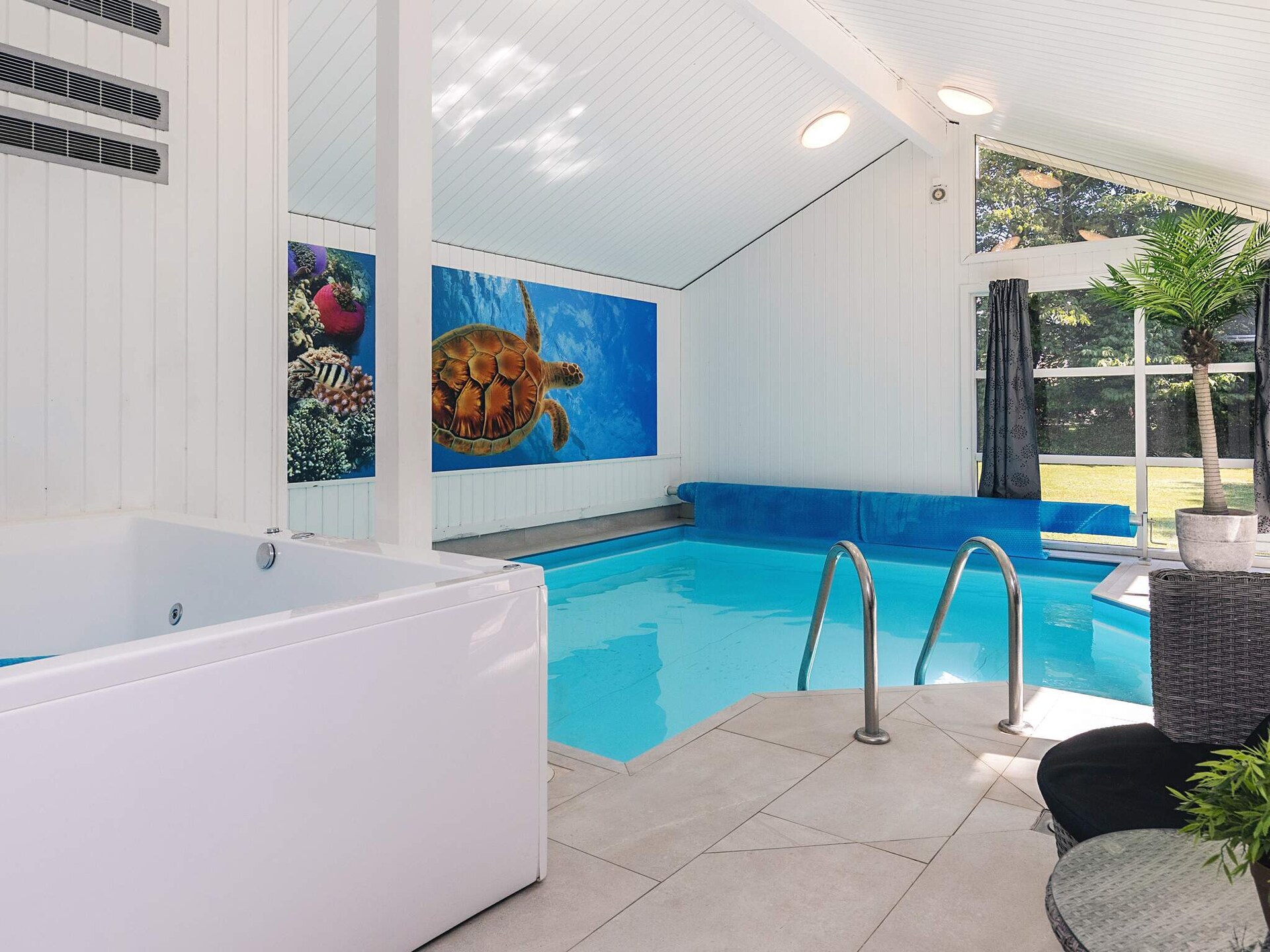 Luxe vakantiehuis met zwembad, sauna en whirlpool op 250m van zee in Bøtø - foto 14