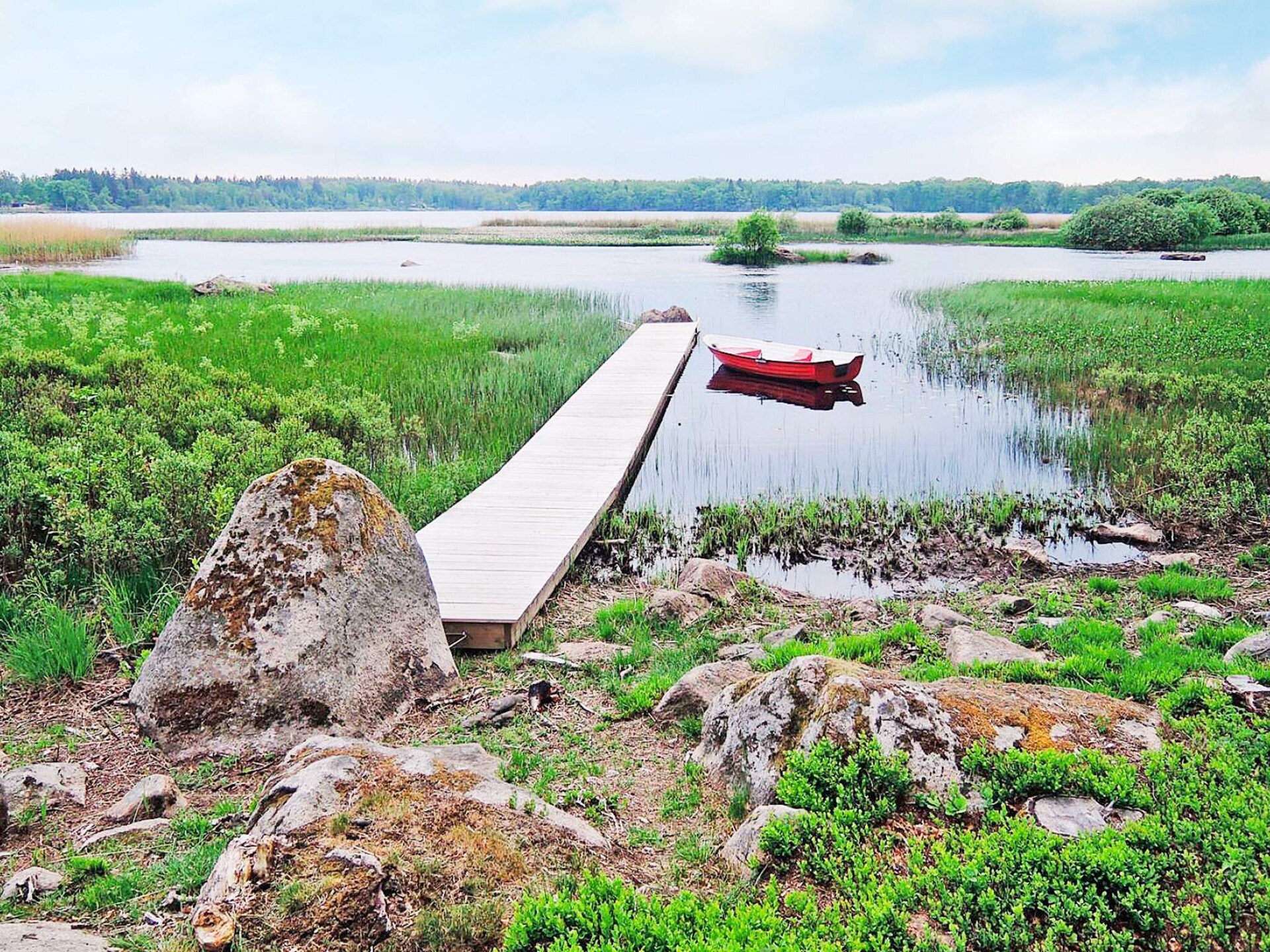 Exclusief vakantiehuis op eigen landtong aan het meer Skeingesjön bij Osby - foto 14