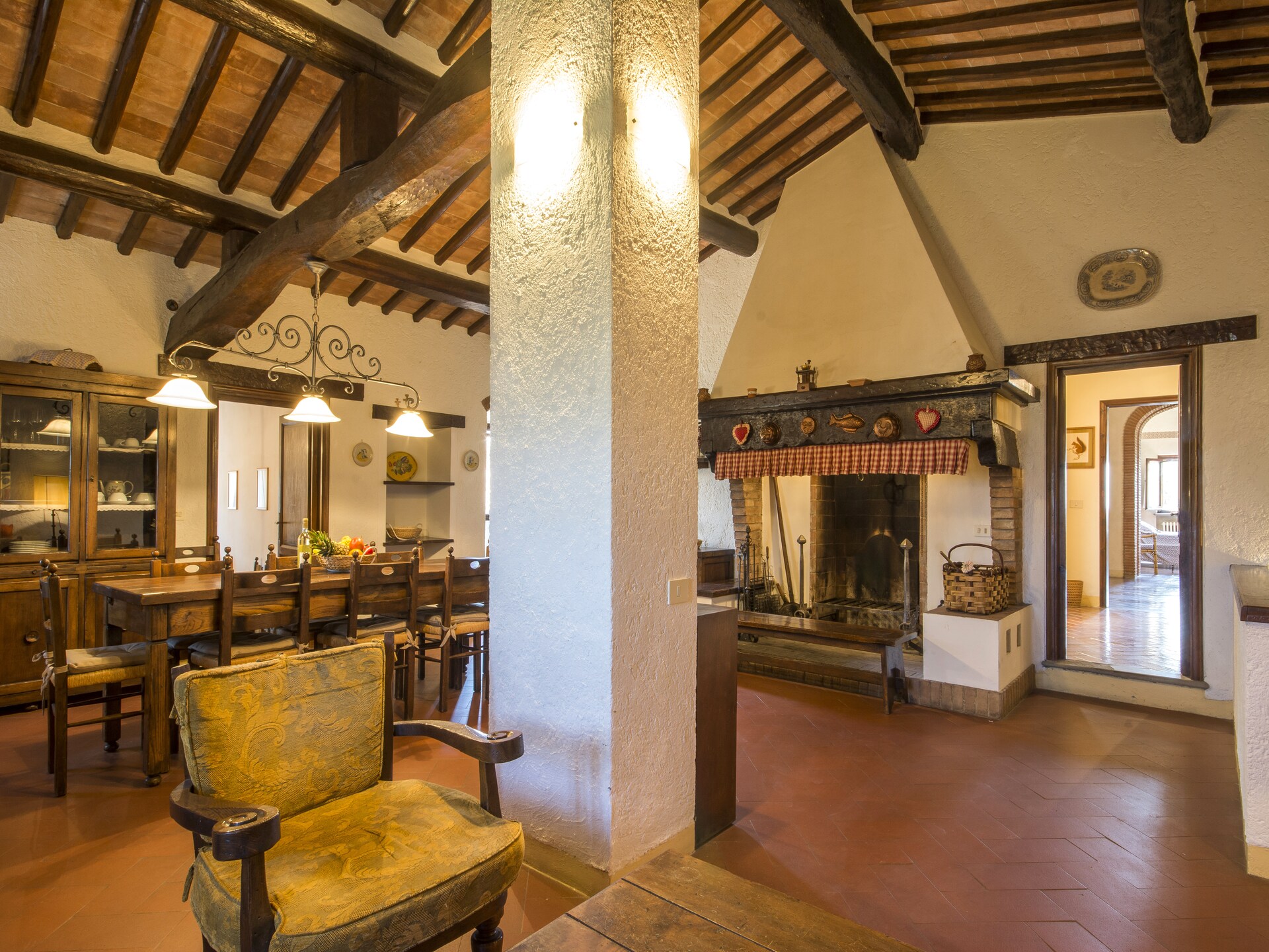 Ruime Toscaanse boerderij in de bossen bij Castelfiorentino voor 7 personen - foto 10