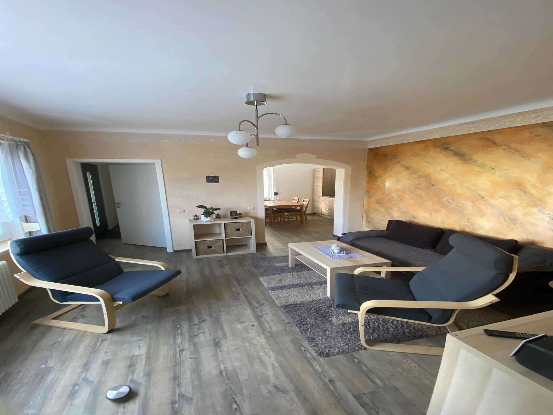 Knus appartement aan de bosrand bij Waltershausen, 4 personen - foto 2