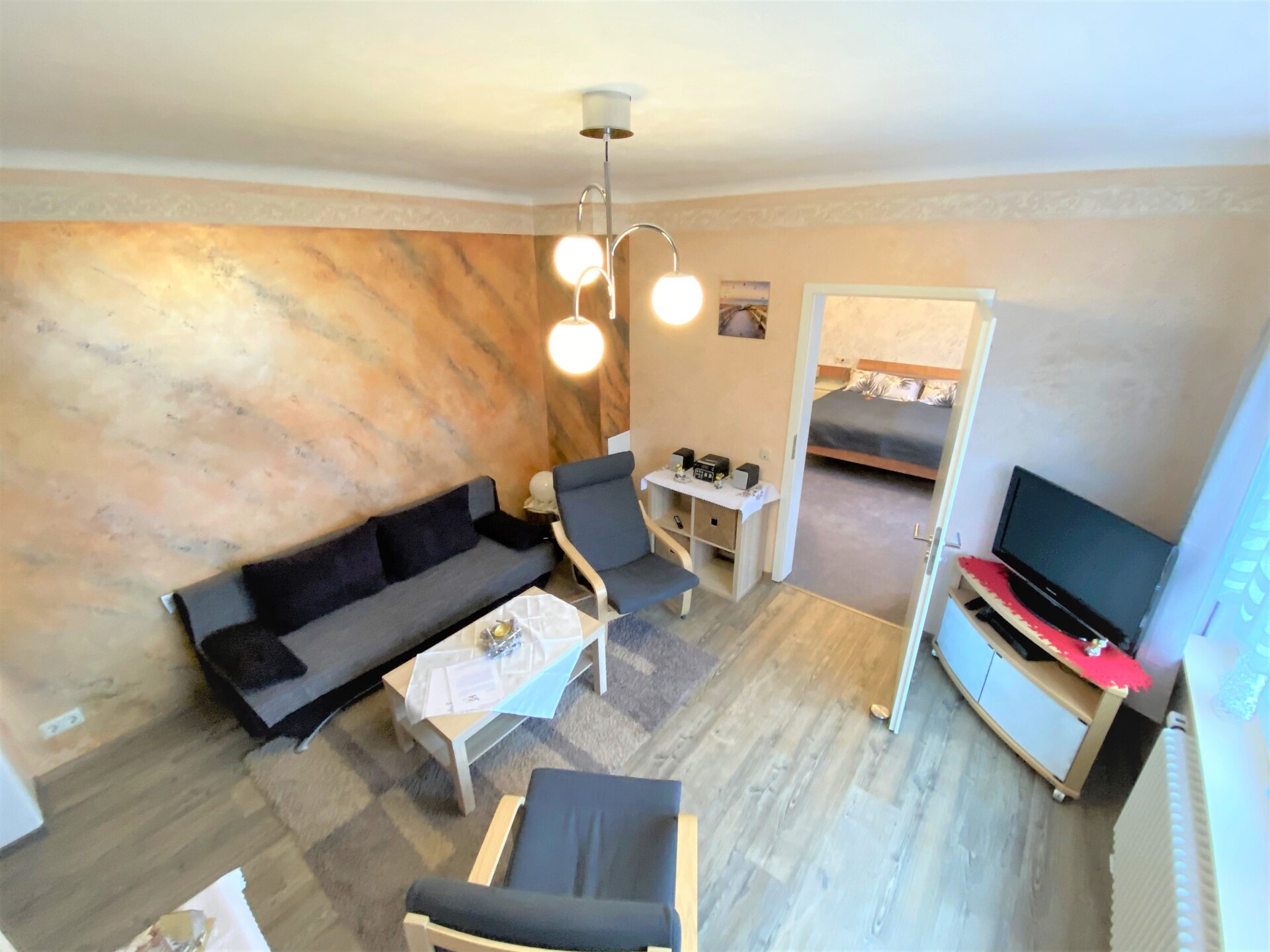Knus appartement aan de bosrand bij Waltershausen, 4 personen - foto 11