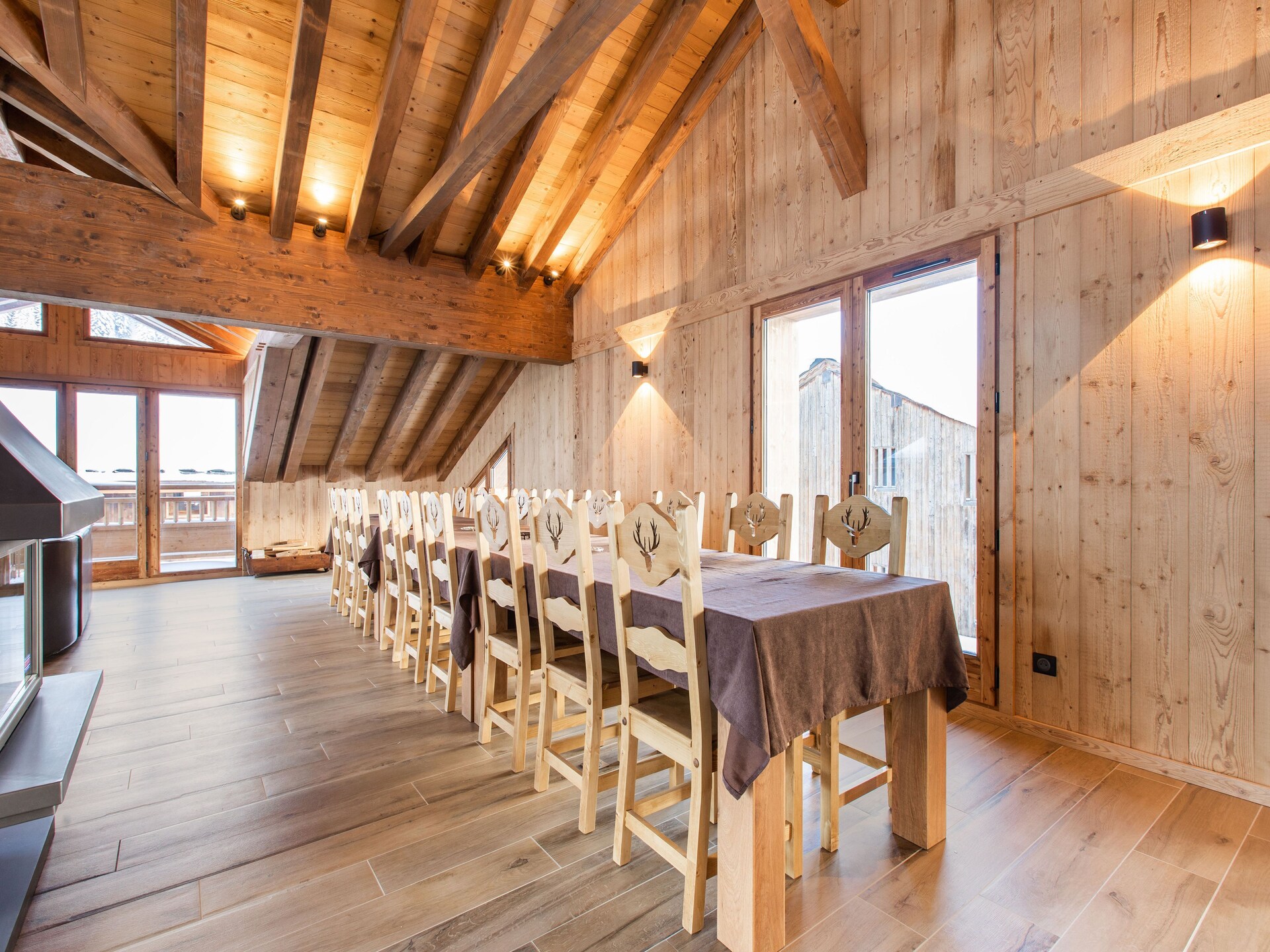 Chalet Le KB: Luxe voor 18 personen direct aan de piste in Champagny - foto 2