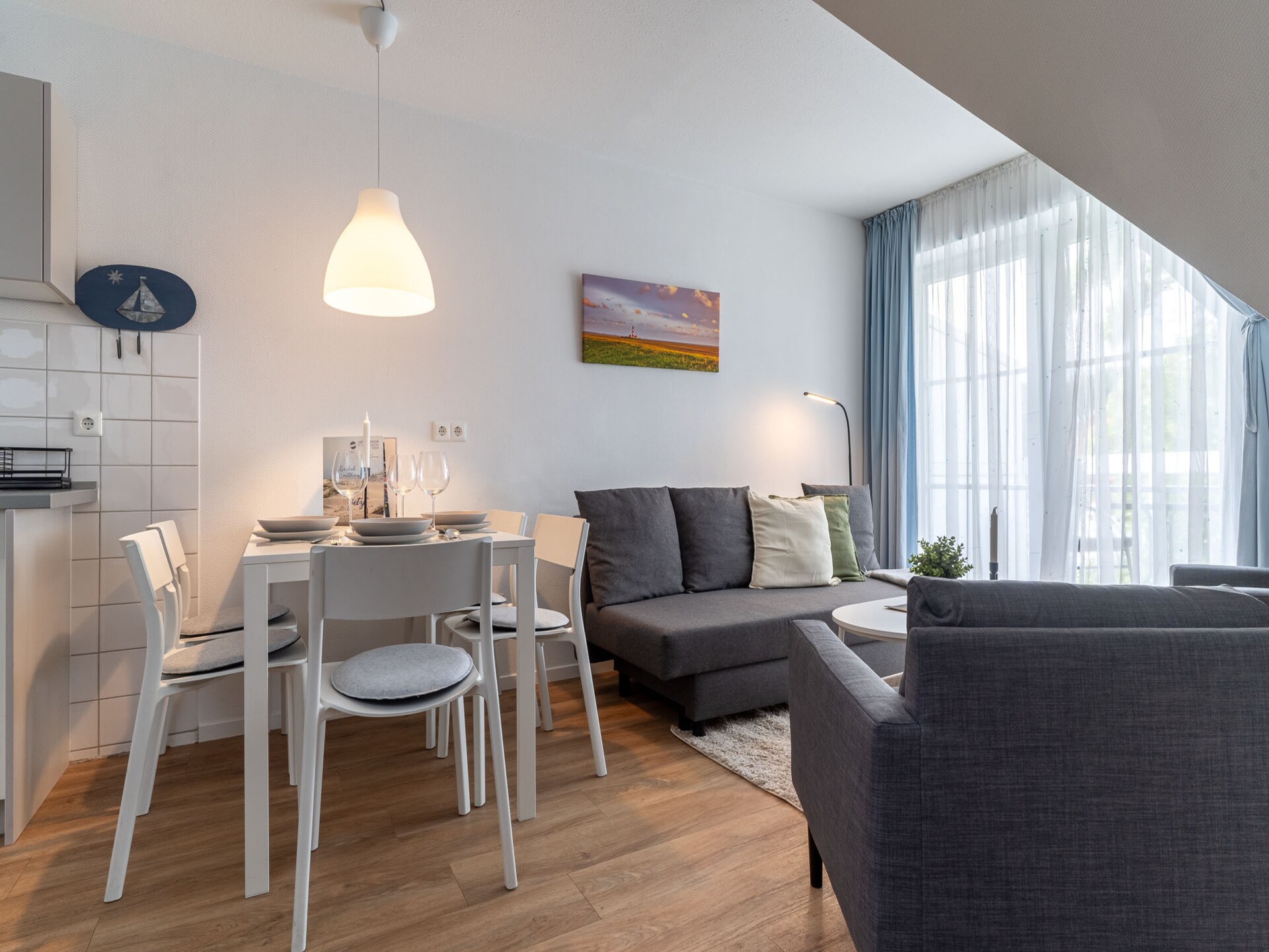 Licht appartement Düne Söben nabij strand en meer in St. Peter-Ording - foto 2