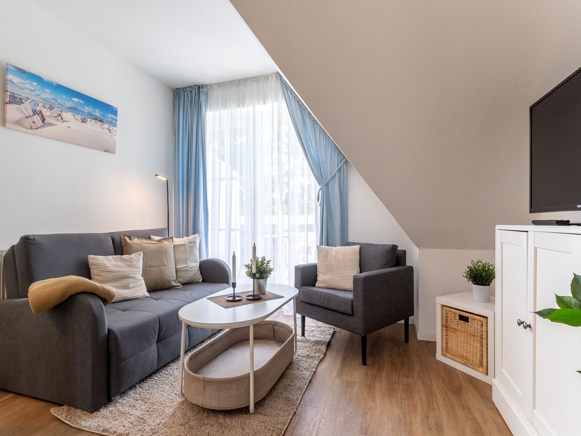 Licht appartement in Ording, 1 km van het 12 km lange strand - foto 8