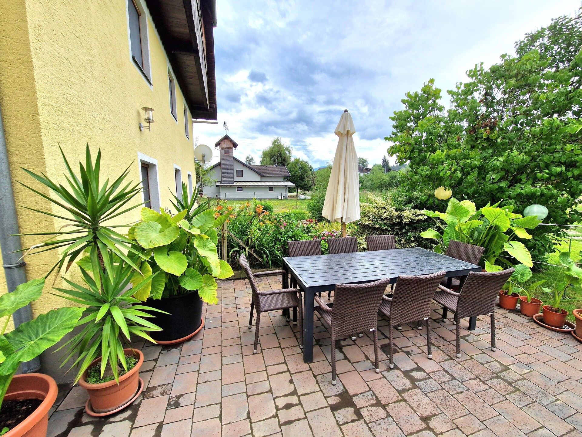 Rustiek appartement in Köttmannsdorf met bergzicht en gedeeld terras - foto 27