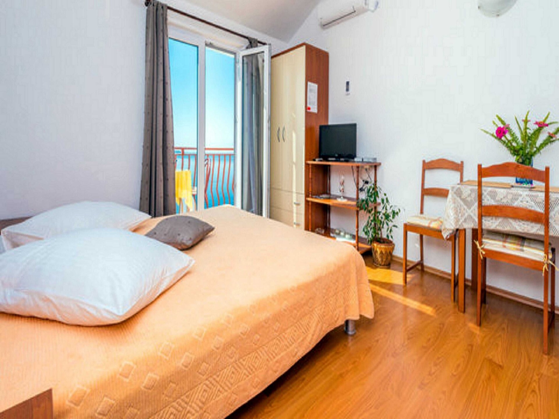 Studio met zeezicht en balkon op 100 meter van het strand in Mlini - foto 8