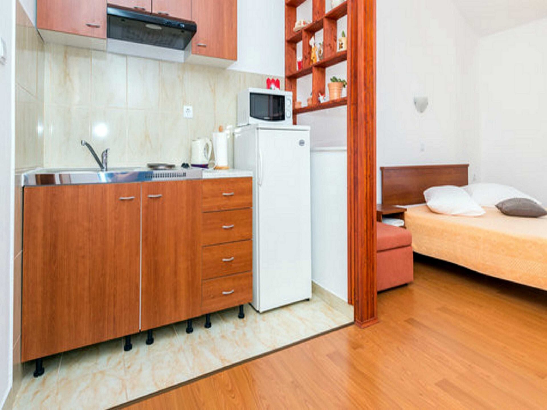 Studio met zeezicht en balkon op 100 meter van het strand in Mlini - foto 5