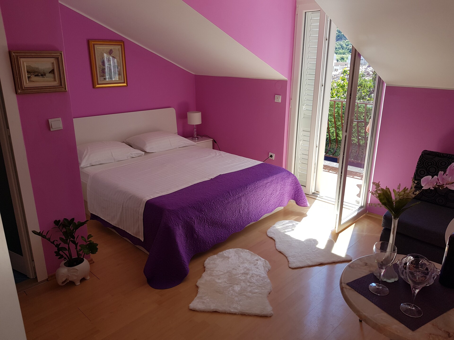 Studio met balkon en zeezicht in Lapad, 400m van strand - foto 5