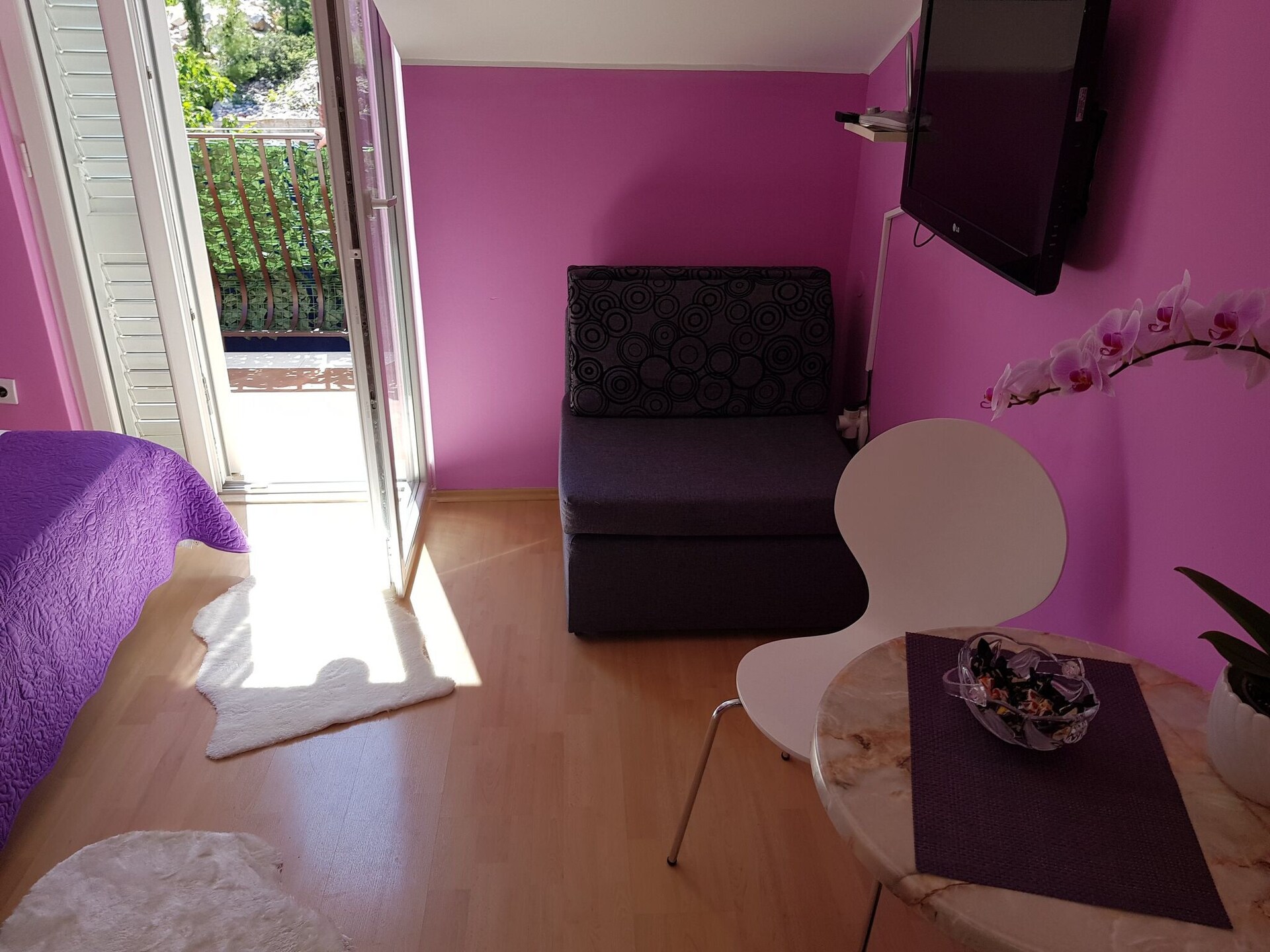 Studio met balkon en zeezicht in Lapad, 400m van strand - foto 11
