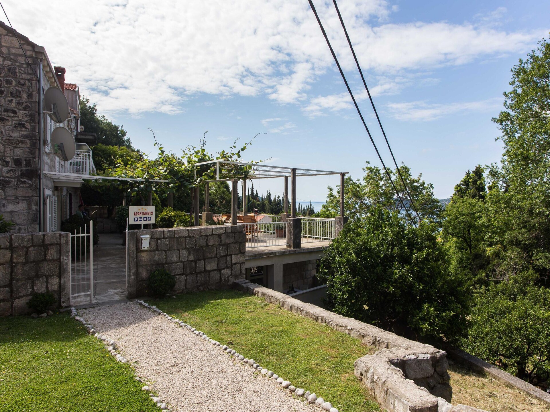 Appartement met balkon en zeezicht in Trsteno, vlakbij Dubrovnik - foto 1