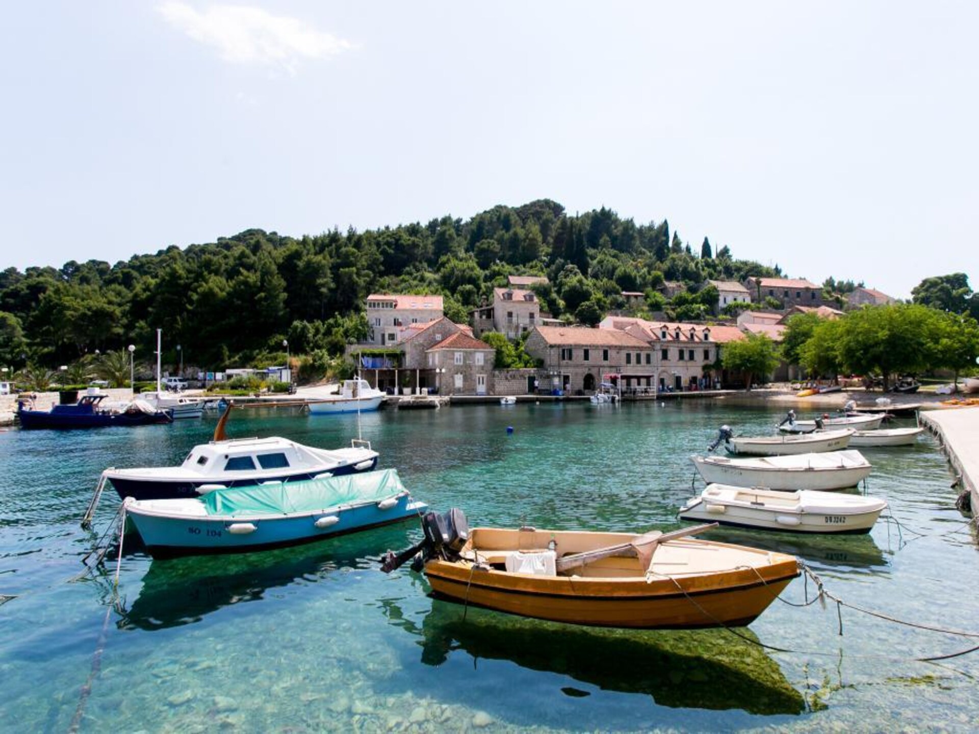 Double Room No3 aan zee op Šipan – uitzicht en eigen zeetoegang - foto 19