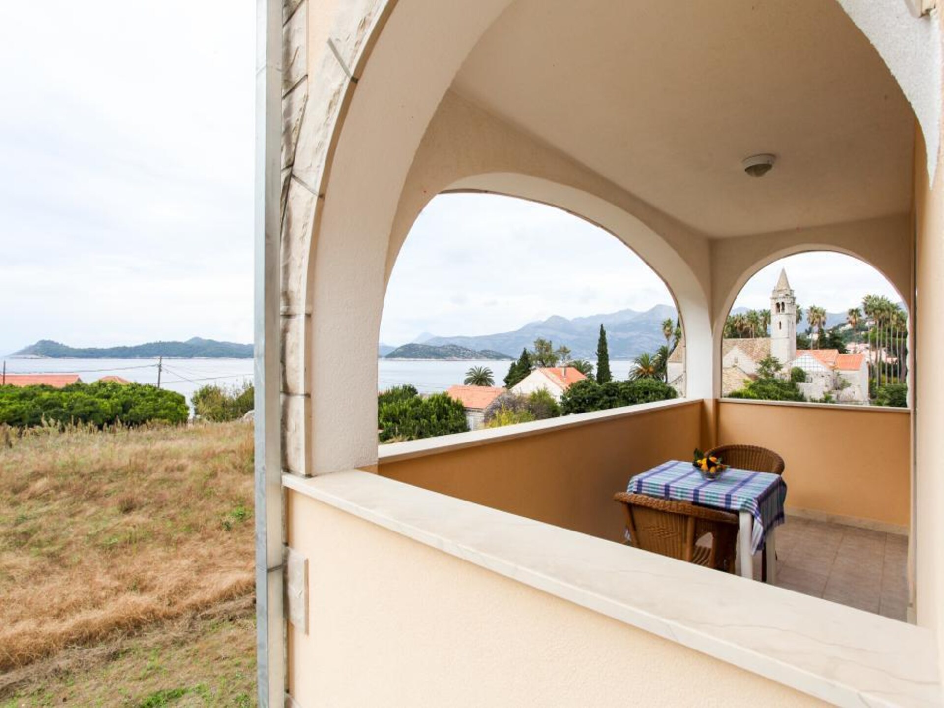 Studio met balkon en adembenemend zeezicht op autovrij Lopud - foto 14