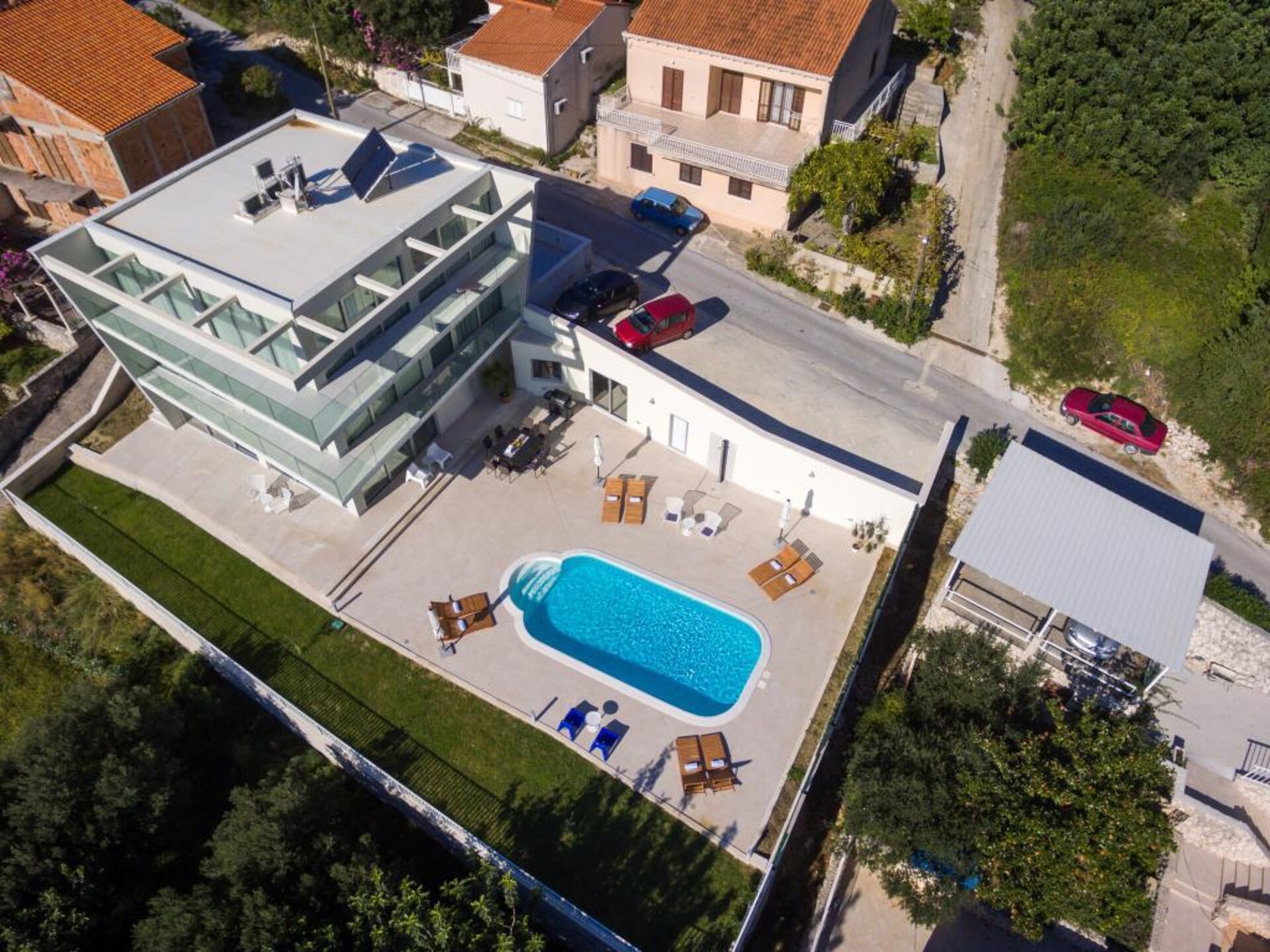 12-persoons villa in Zaton met privézwembad aan zee - foto 3