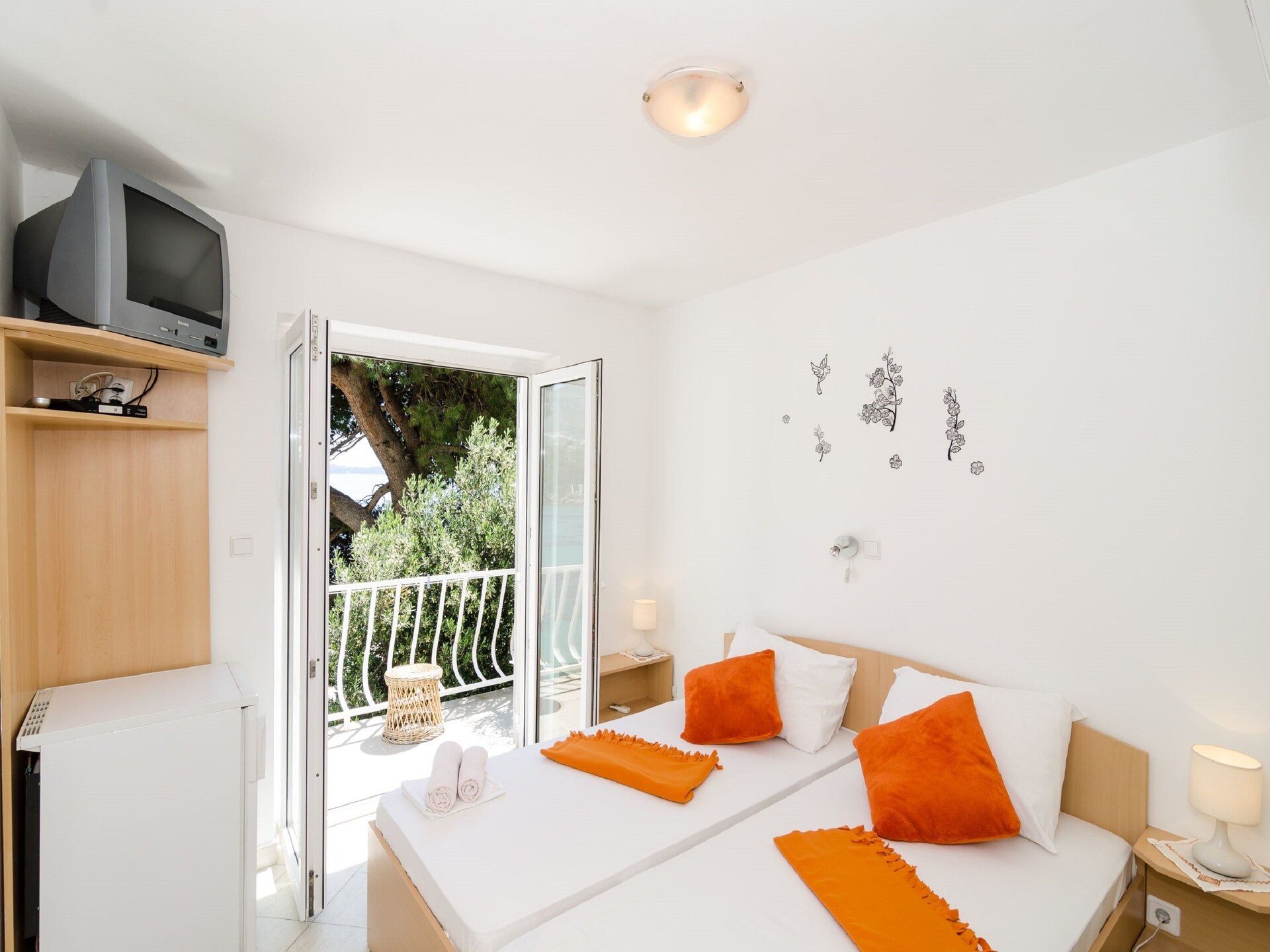 Comfort kamer met zeezicht op 100 meter van het strand in Mlini - foto 3