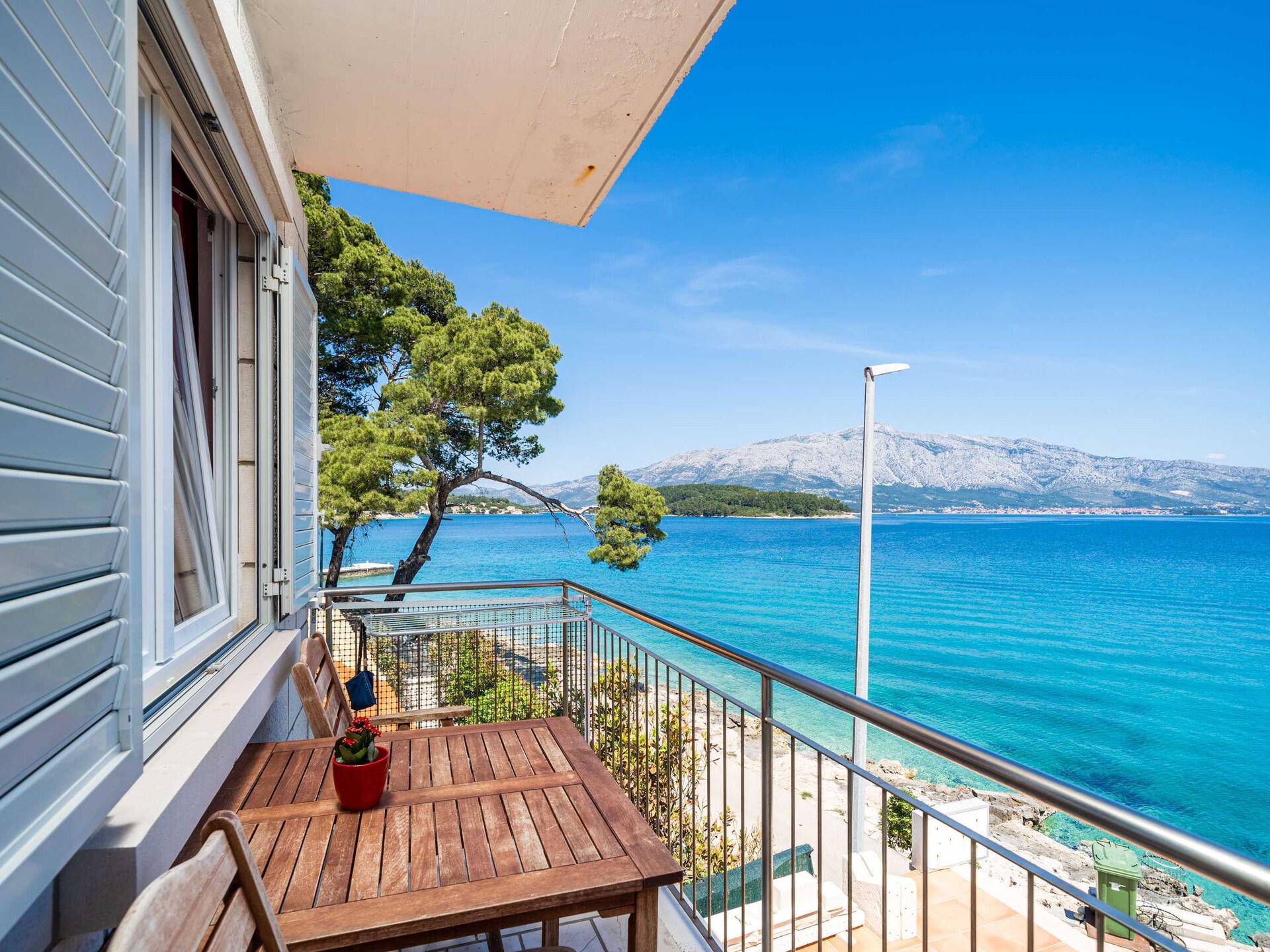 Studio met uitzicht op zee en privéstrand in Lumbarda, Korčula - foto 8
