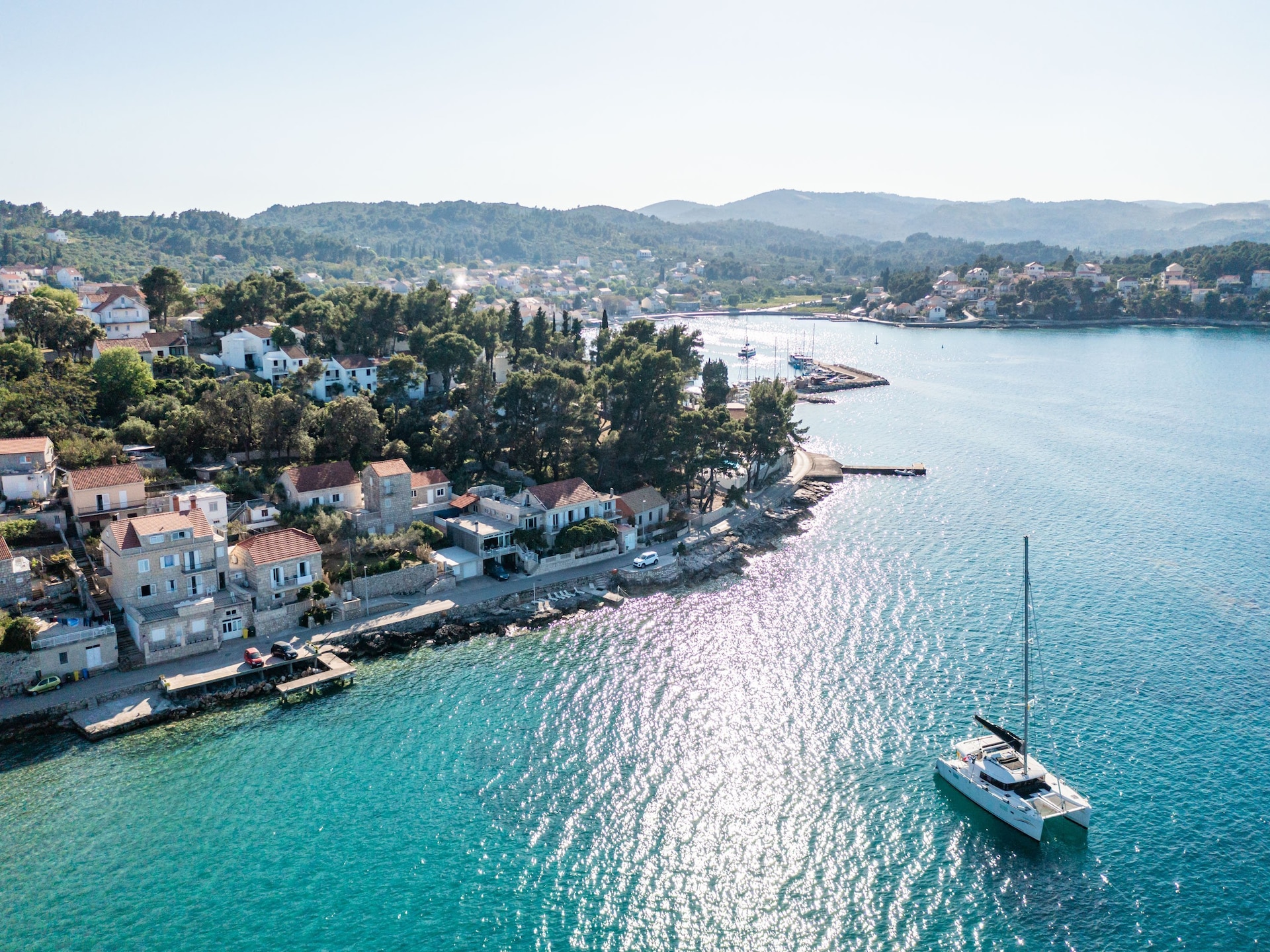 Appartement aan zee met privéstrand en terras in Lumbarda, Korčula - foto 15