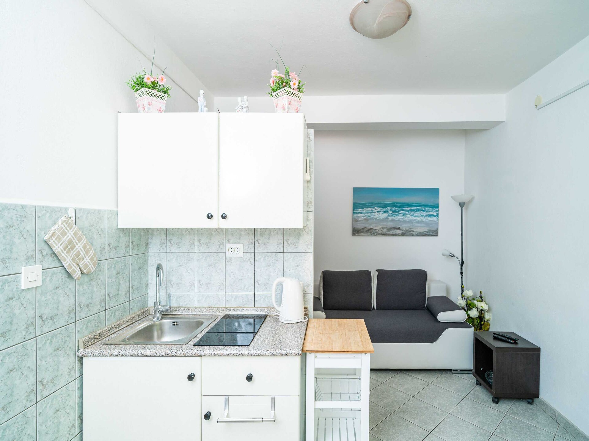 Appartement aan zee in Lumbarda met privéstrand en balkon - foto 4