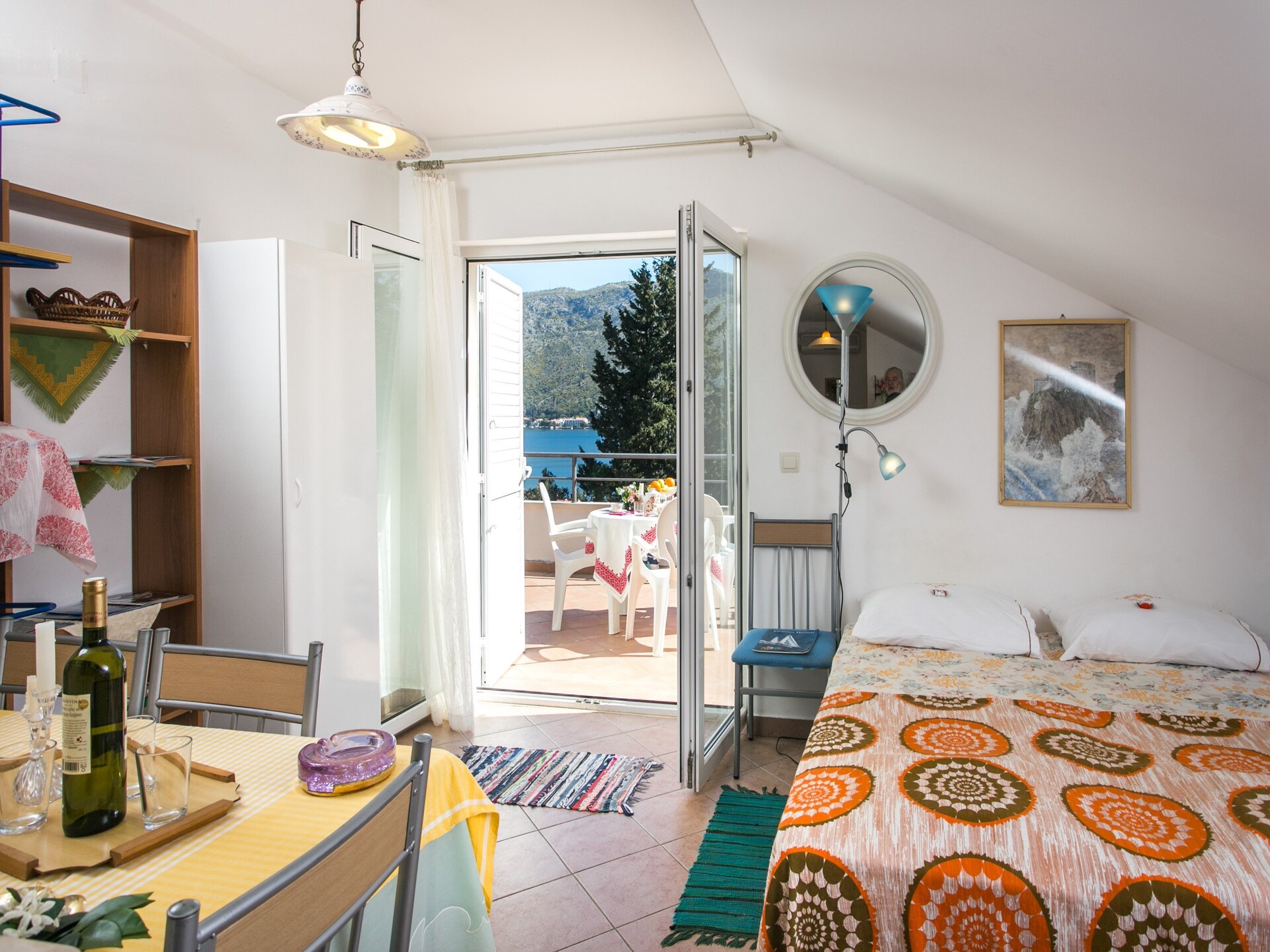 Compacte studio met balkon en uitzicht op zee bij Zaton - foto 8