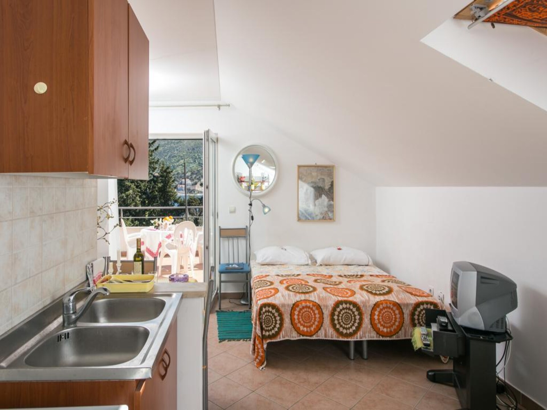 Compacte studio met balkon en uitzicht op zee bij Zaton - foto 4