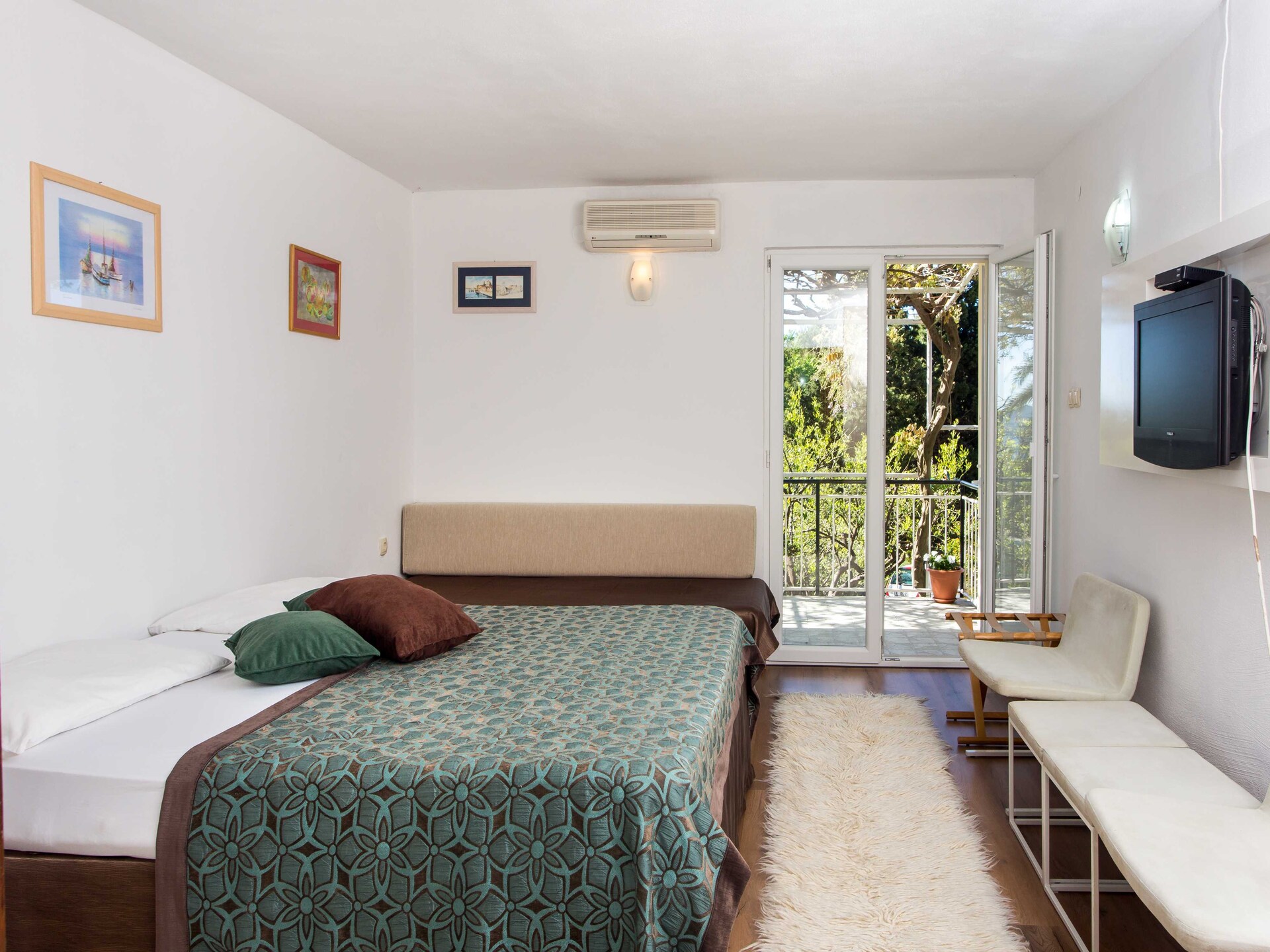 Deluxe studio met balkon en tuinzicht op 400m van het strand in Mlini - foto 6