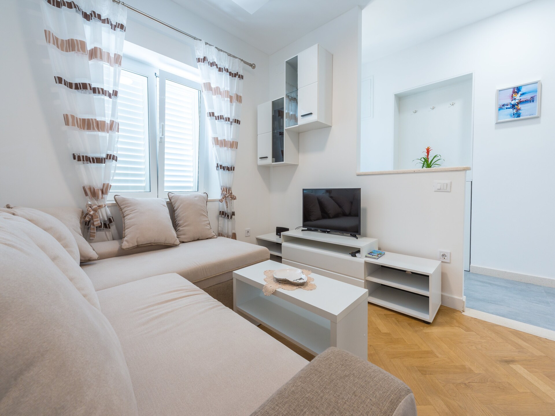 Rustiek appartement met balkon en zeezicht op Babin Kuk, vlakbij strand - foto 3
