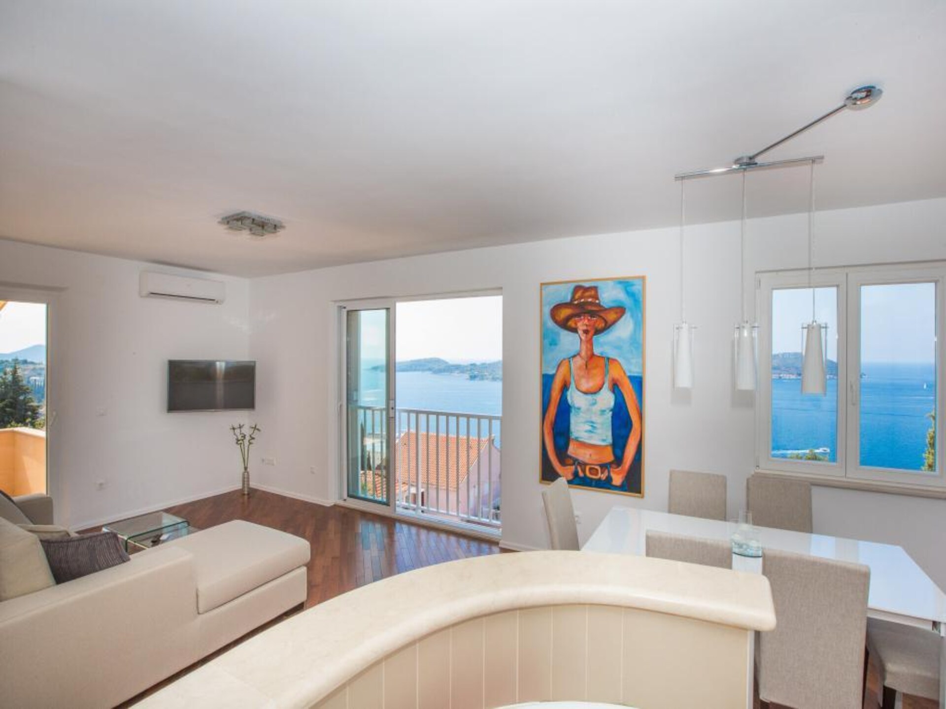 Tweekamerappartement met balkon en uitzicht op de Adriatische Zee in Orašac - foto 6