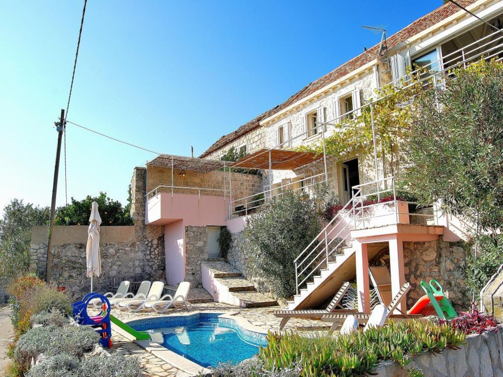 Villa Tony: Ruime duplex met privézwembad en zeezicht in Orasac - foto 26