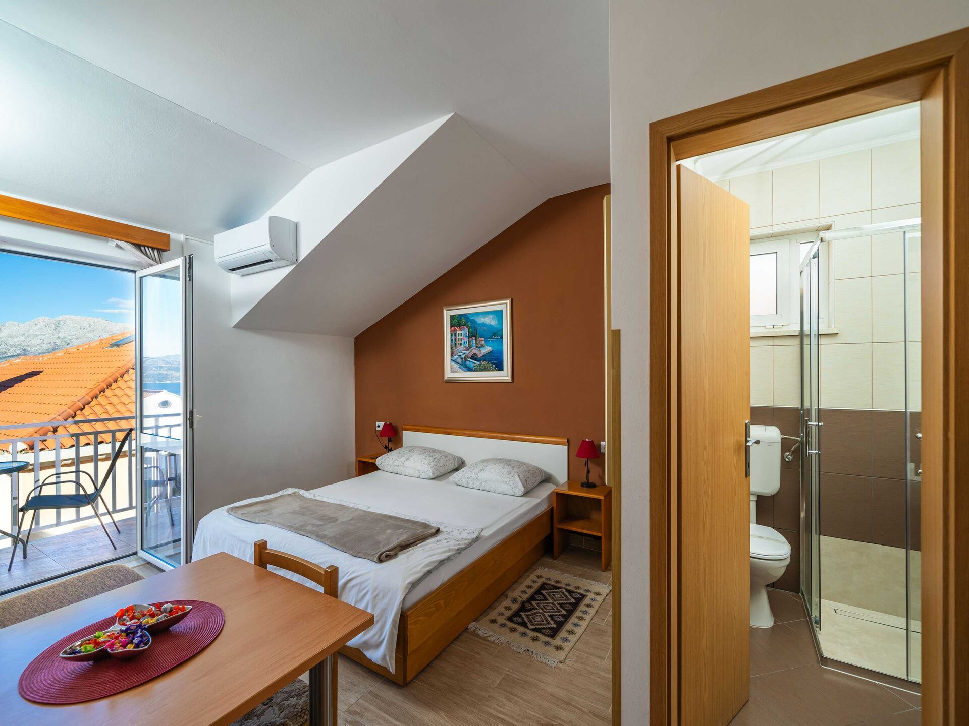 Op 700 m van het strand: Studio met zeezicht in Cavtat - foto 20