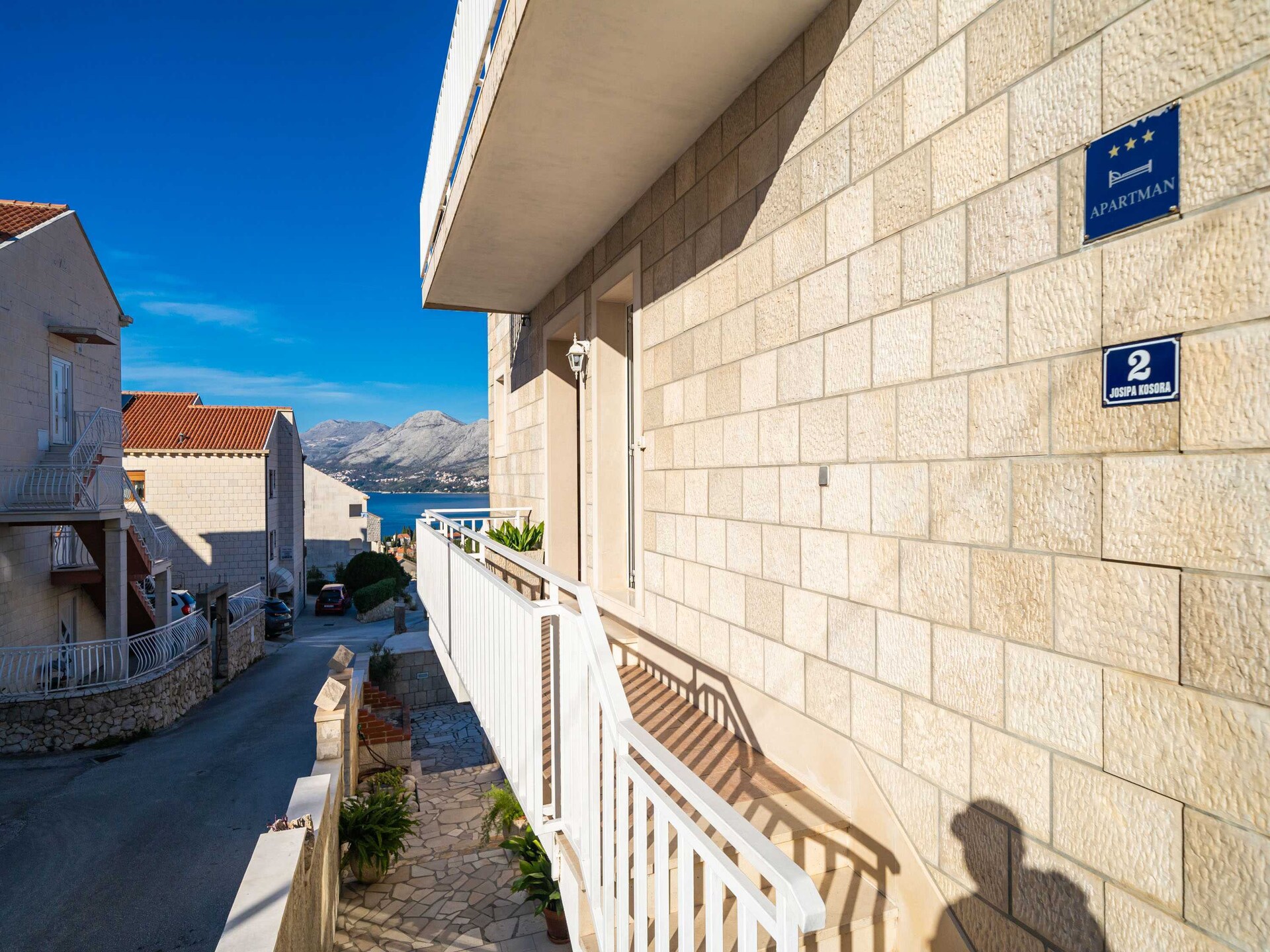 Op 700 m van het strand: Studio met zeezicht in Cavtat - foto 12