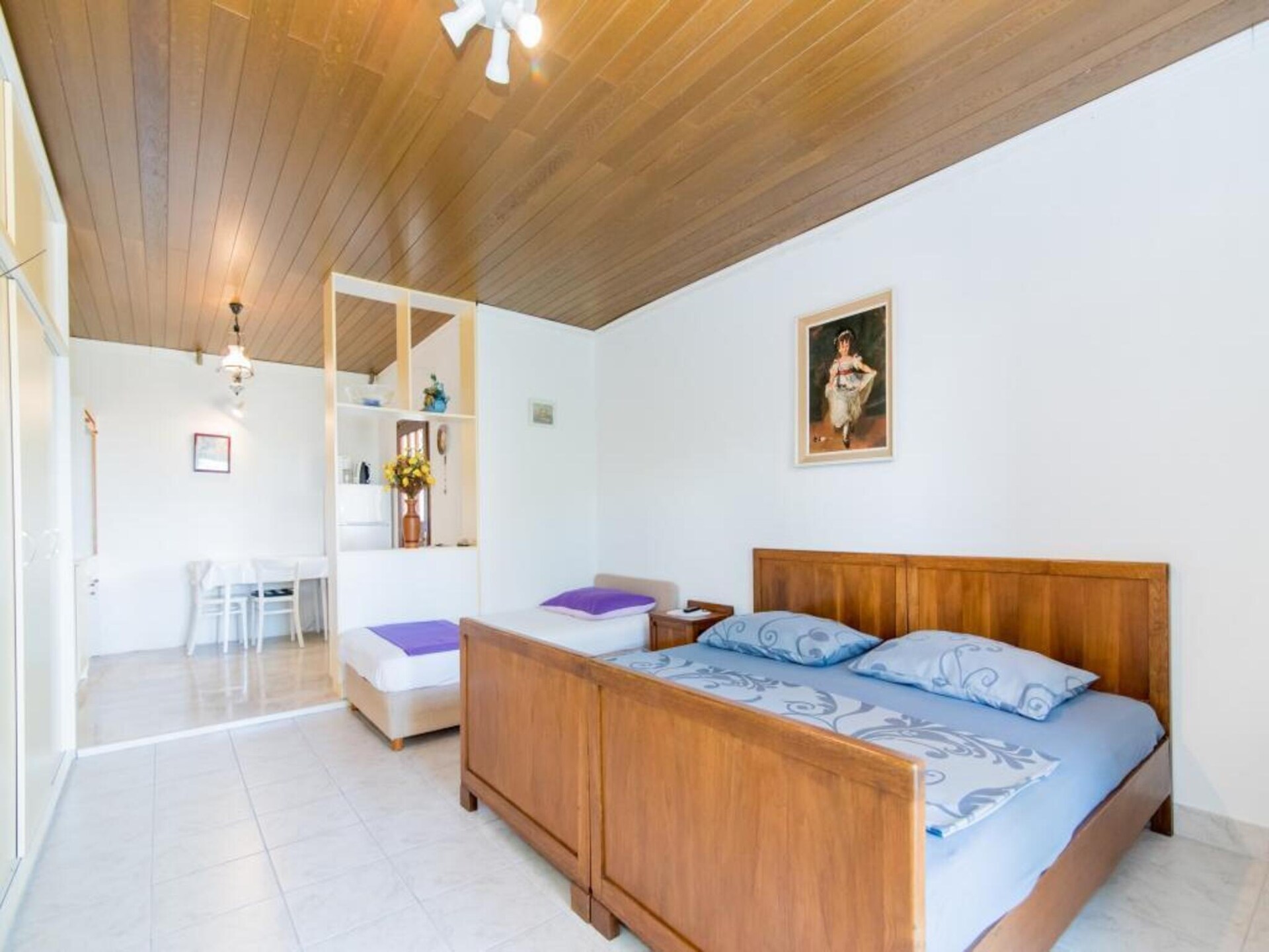 Op 300 m van het strand: Studio met zeezicht in Postira · 3 pers. - foto 4