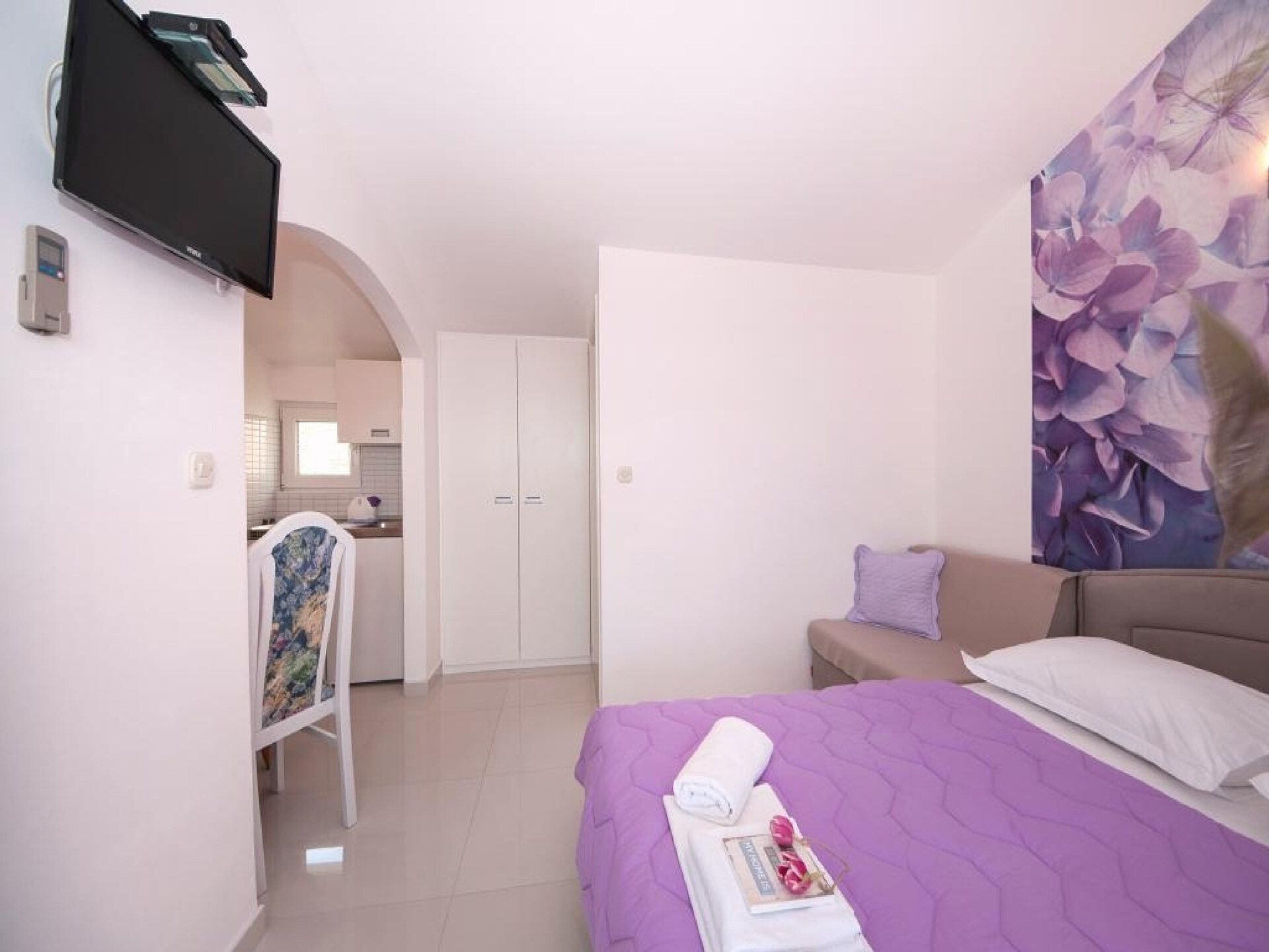 2-persoons studio met zeezicht direct aan het strand in Baška Voda · 2 pers. - foto 7