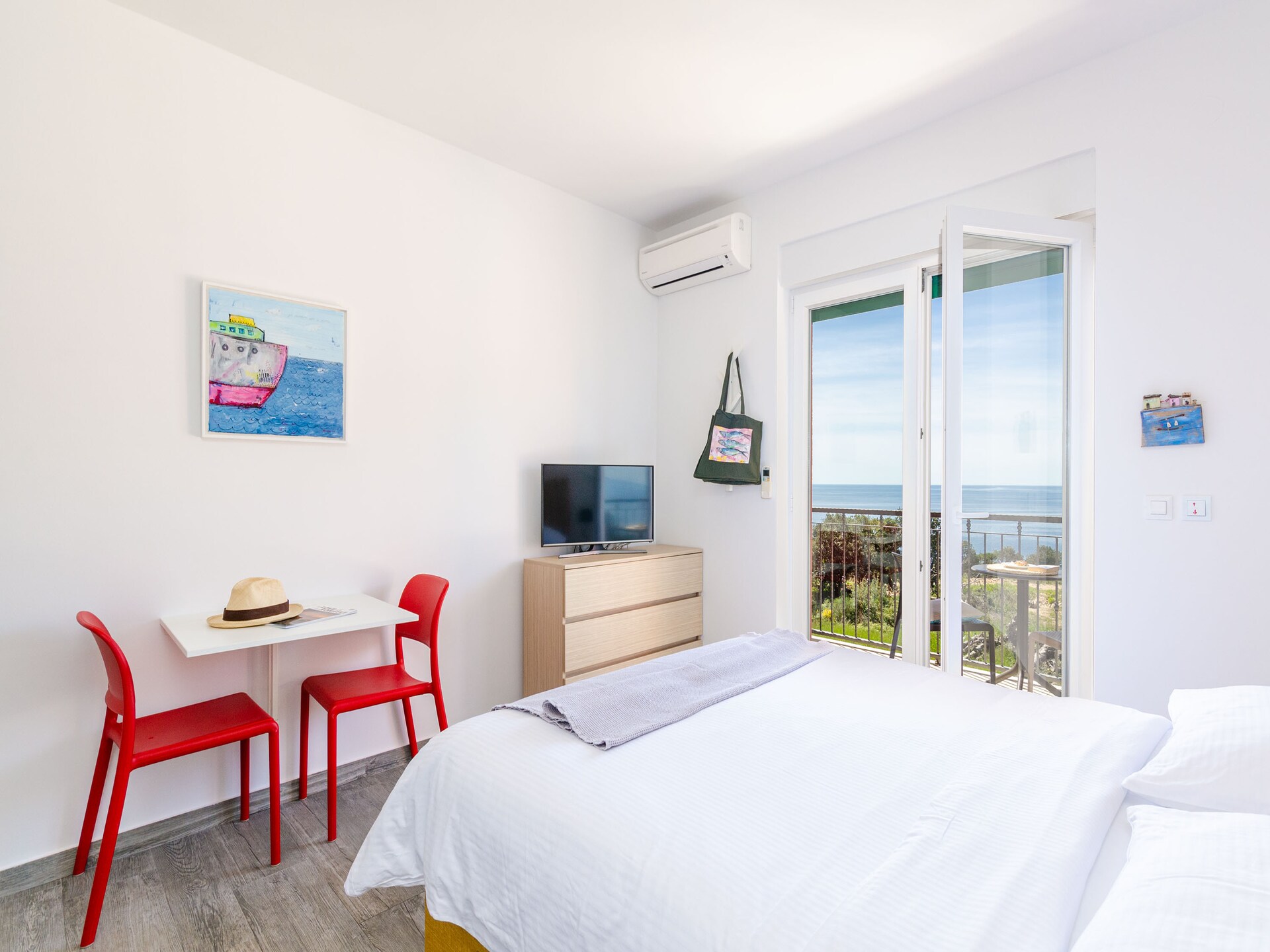 Studio No.7 met zeezicht en balkon in Cavtat, 600m van het strand - foto 16