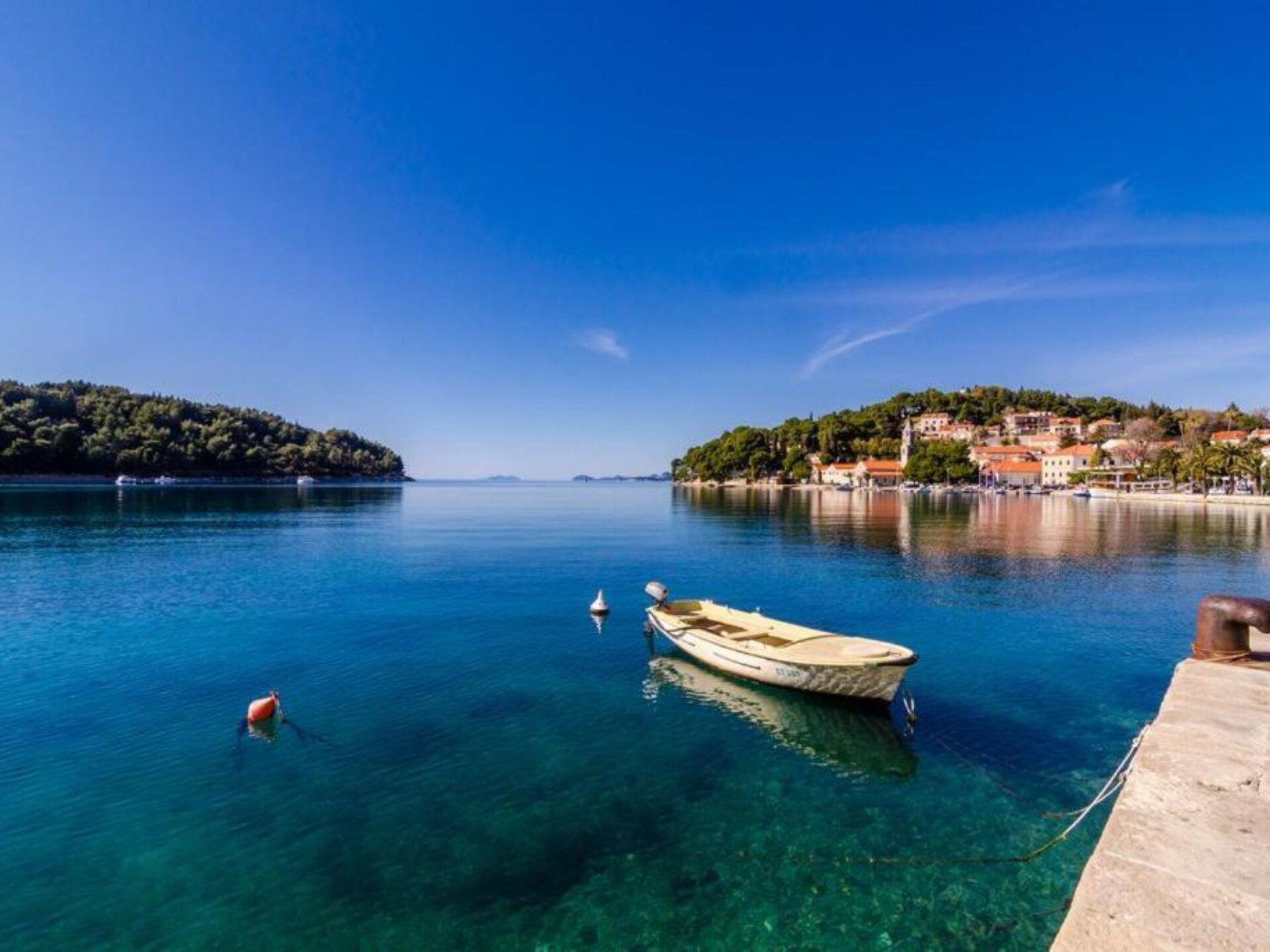 Galerijstudio met balkon en uitzicht op de Adriatische Zee in Cavtat - foto 24