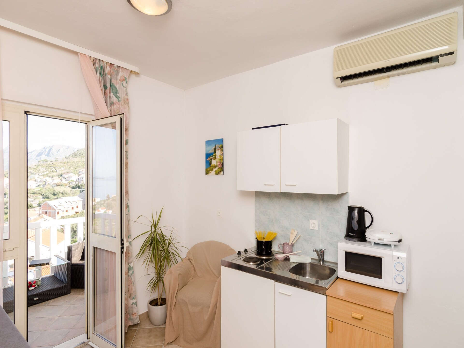 Appartement met balkon en zeezicht nabij Cavtat, zwembad en sauna - foto 9