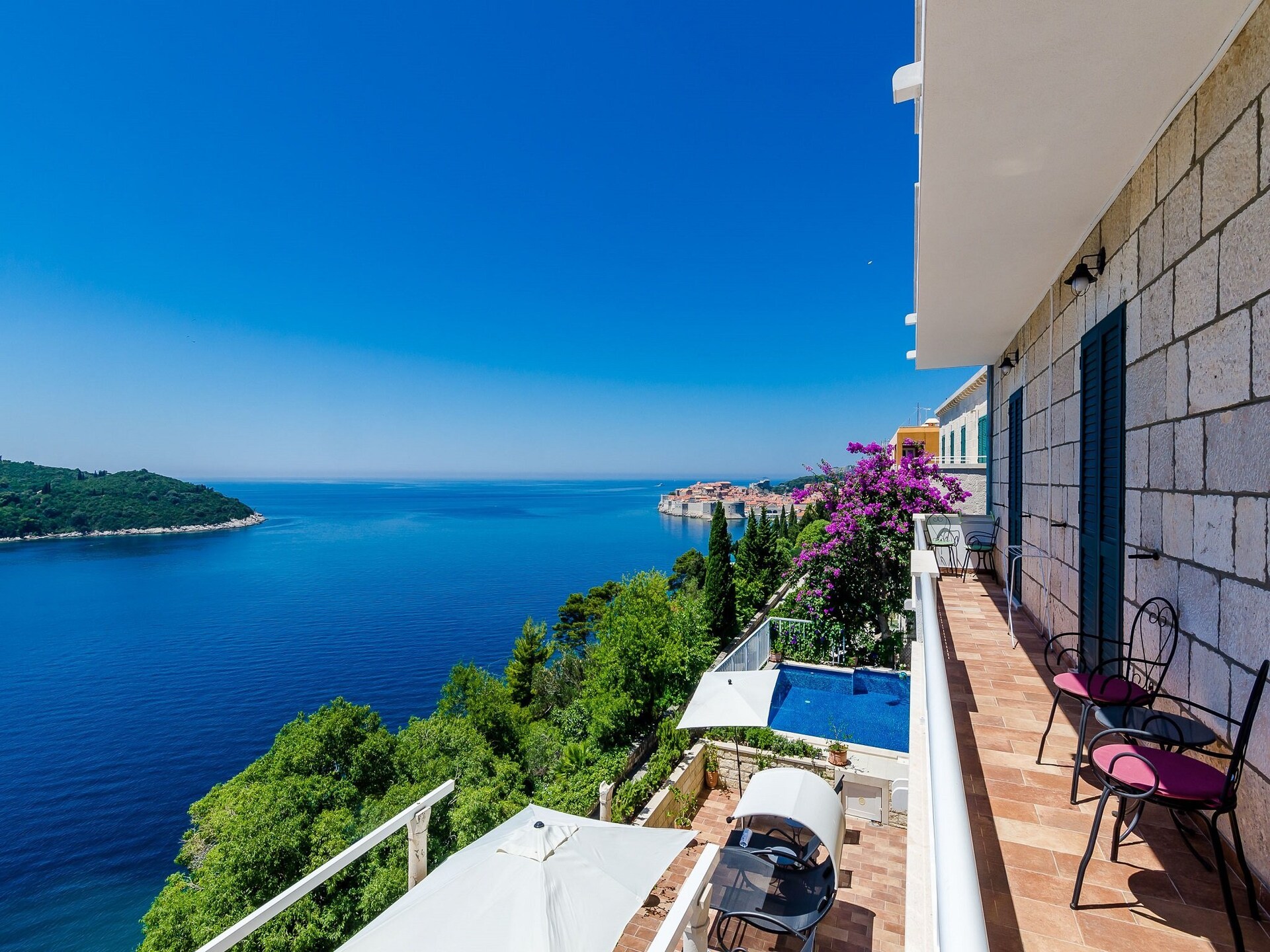 Villa Adrian: Ruim vakantiehuis met privézwembad en uitzicht op zee bij Dubrovnik - foto 21