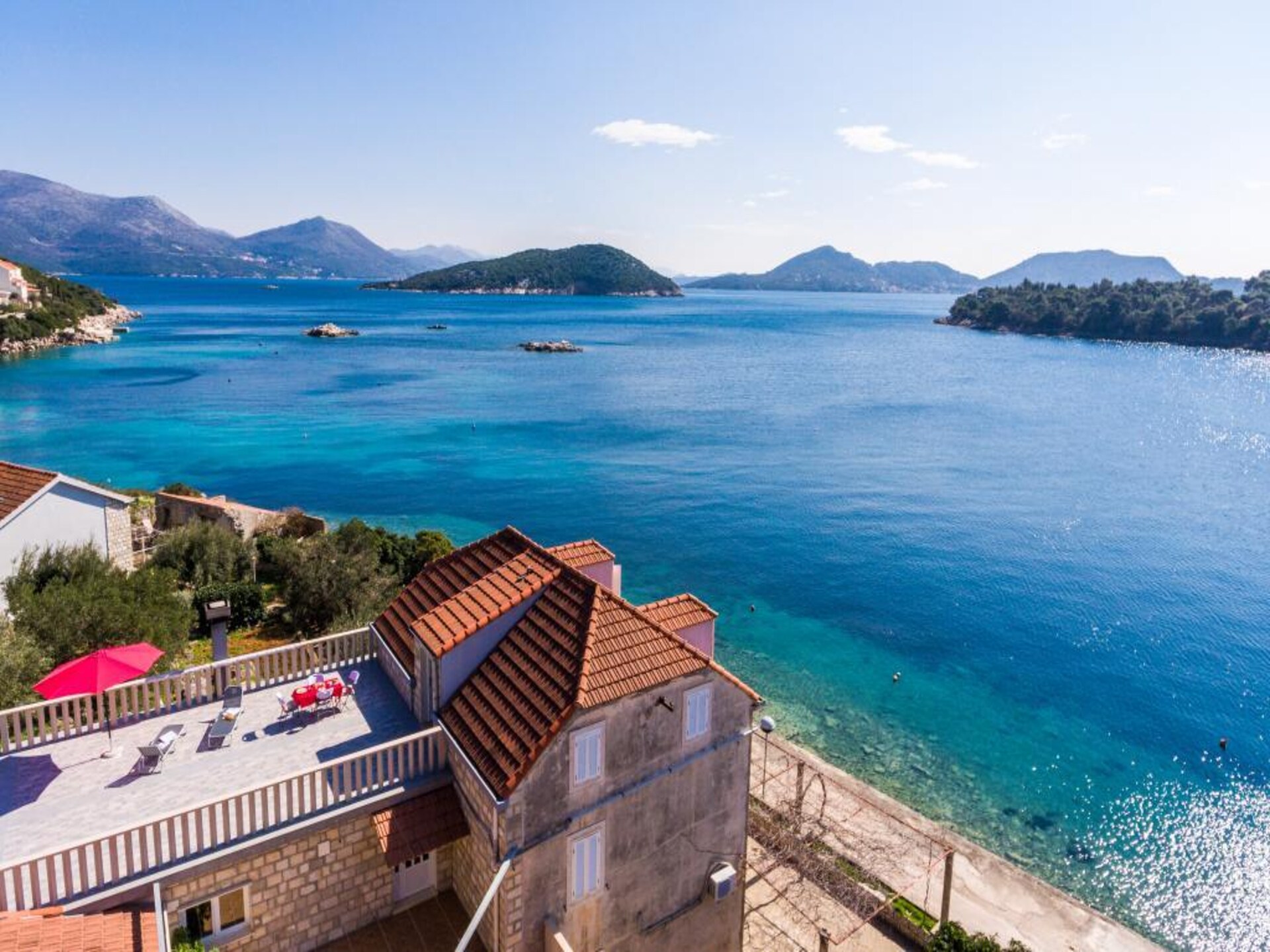 Studio met zeezicht en terras direct aan de kust van Sudurad, Šipan - foto 10