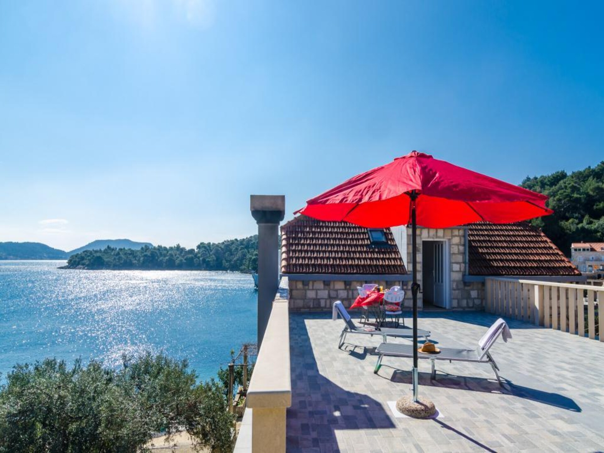 Studio met zeezicht en terras direct aan de kust van Sudurad, Šipan - foto 5