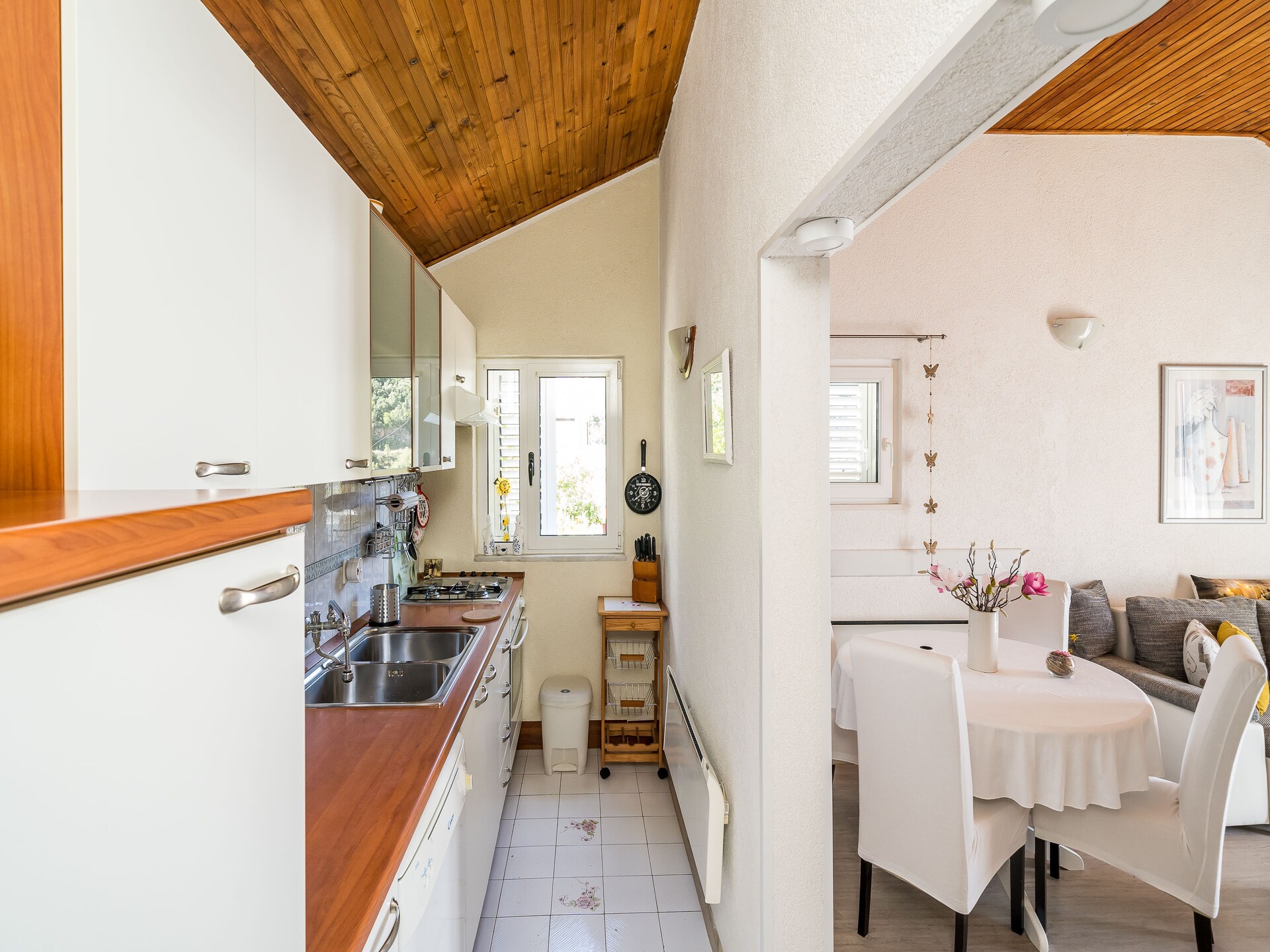 Tweekamerappartement met balkon en zeezicht aan de Adriatische kust bij Dubrovnik - foto 9