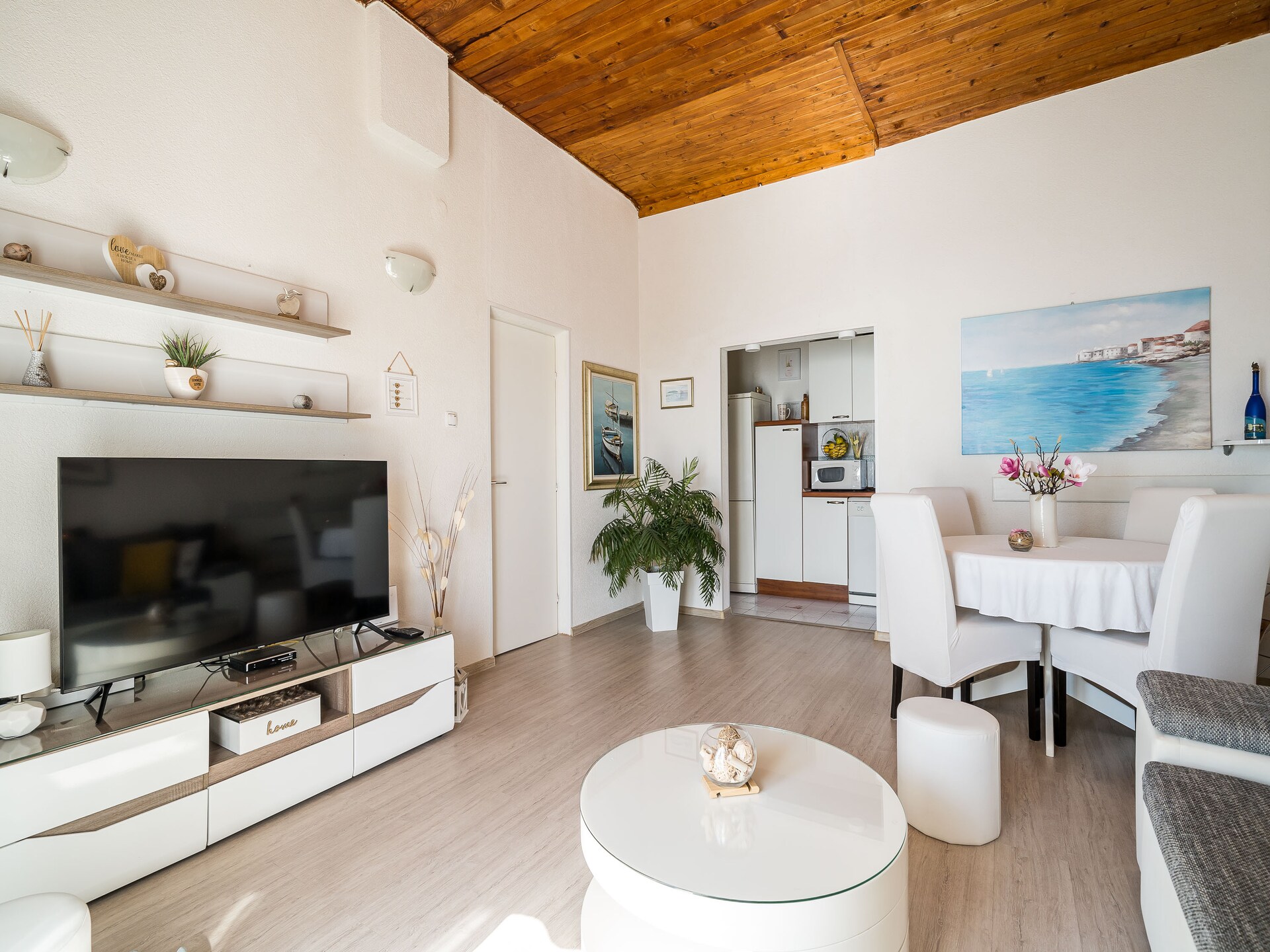 Tweekamerappartement met balkon en zeezicht aan de Adriatische kust bij Dubrovnik - foto 7
