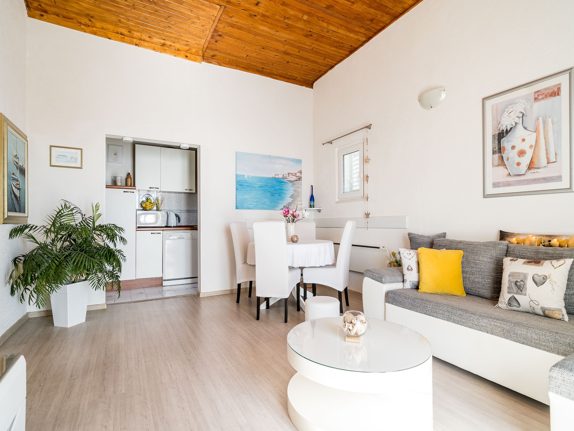 Tweekamerappartement met balkon en zeezicht aan de Adriatische kust bij Dubrovnik - foto 16