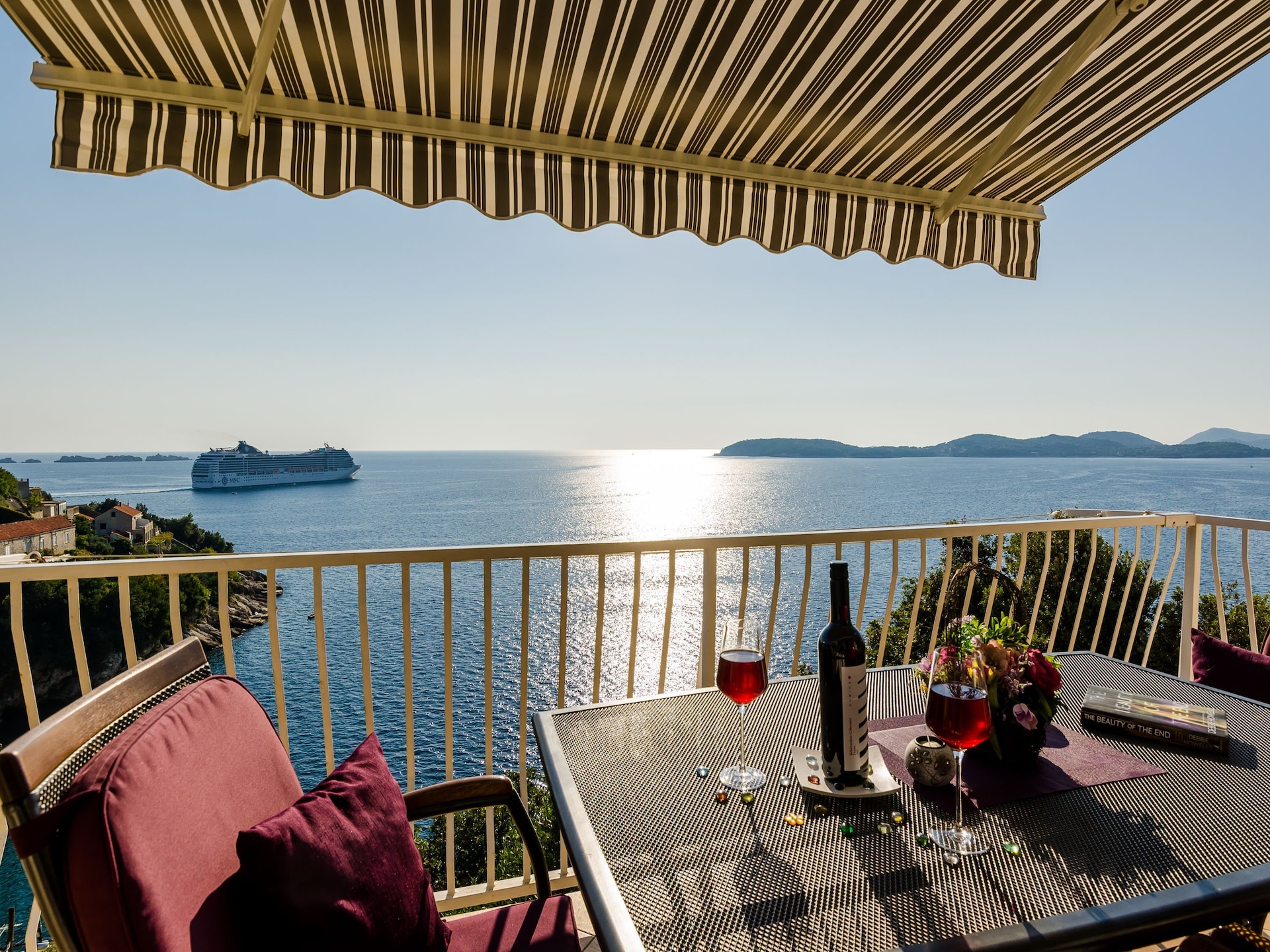 Tweekamerappartement met balkon en zeezicht aan de Adriatische kust bij Dubrovnik - foto 2