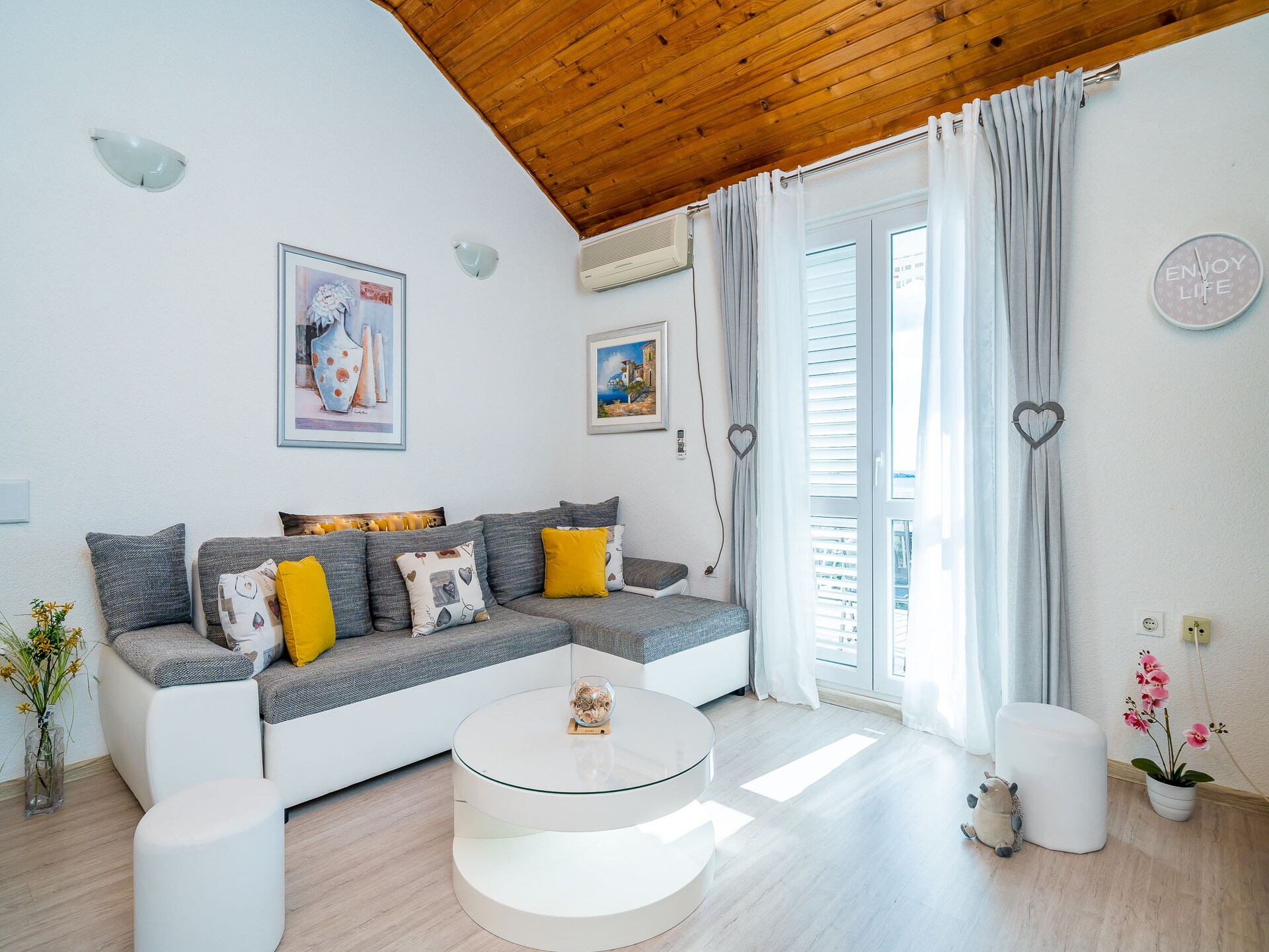Tweekamerappartement met balkon en zeezicht aan de Adriatische kust bij Dubrovnik - foto 6