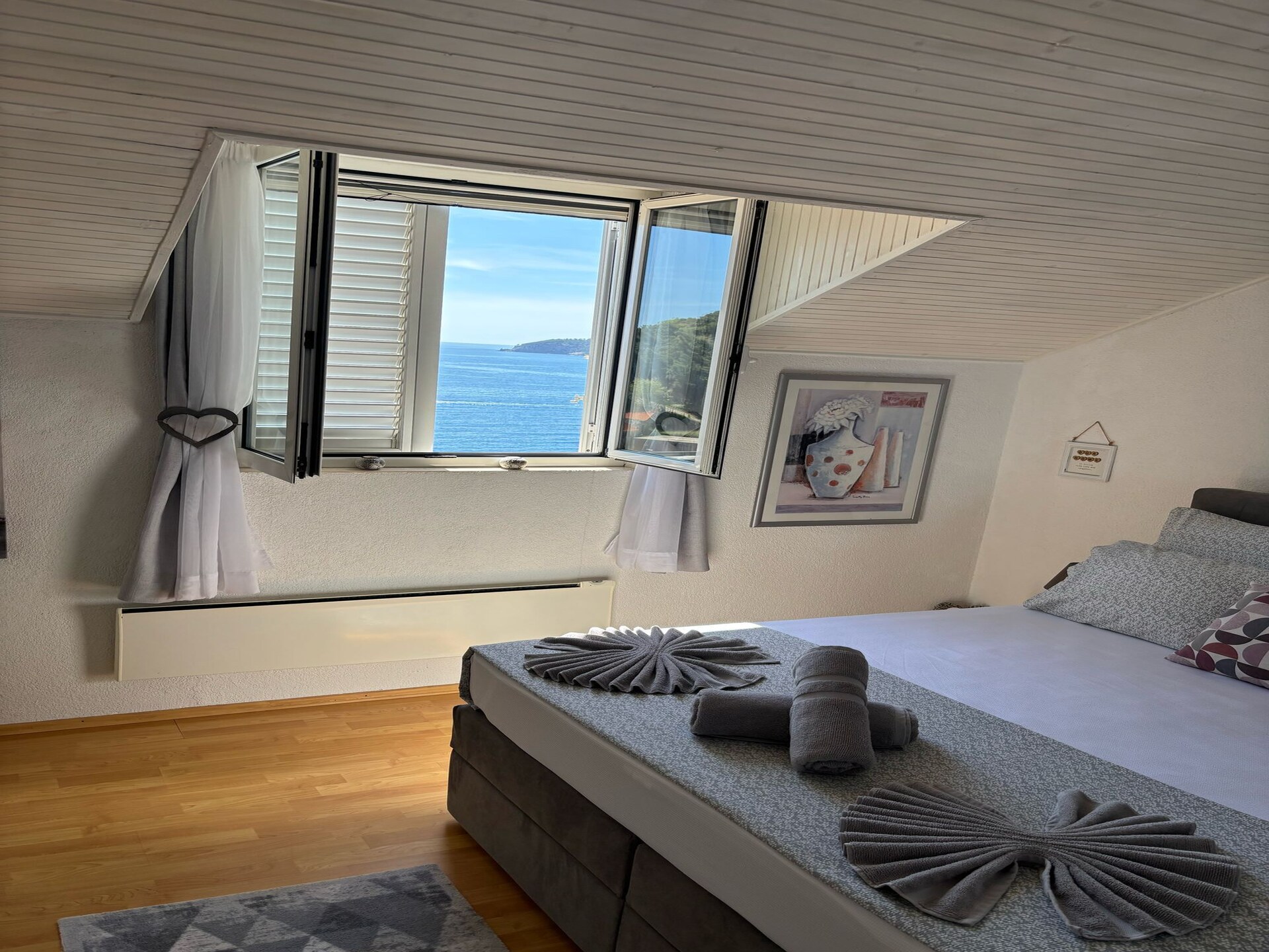 Tweekamerappartement met balkon en zeezicht aan de Adriatische kust bij Dubrovnik - foto 23