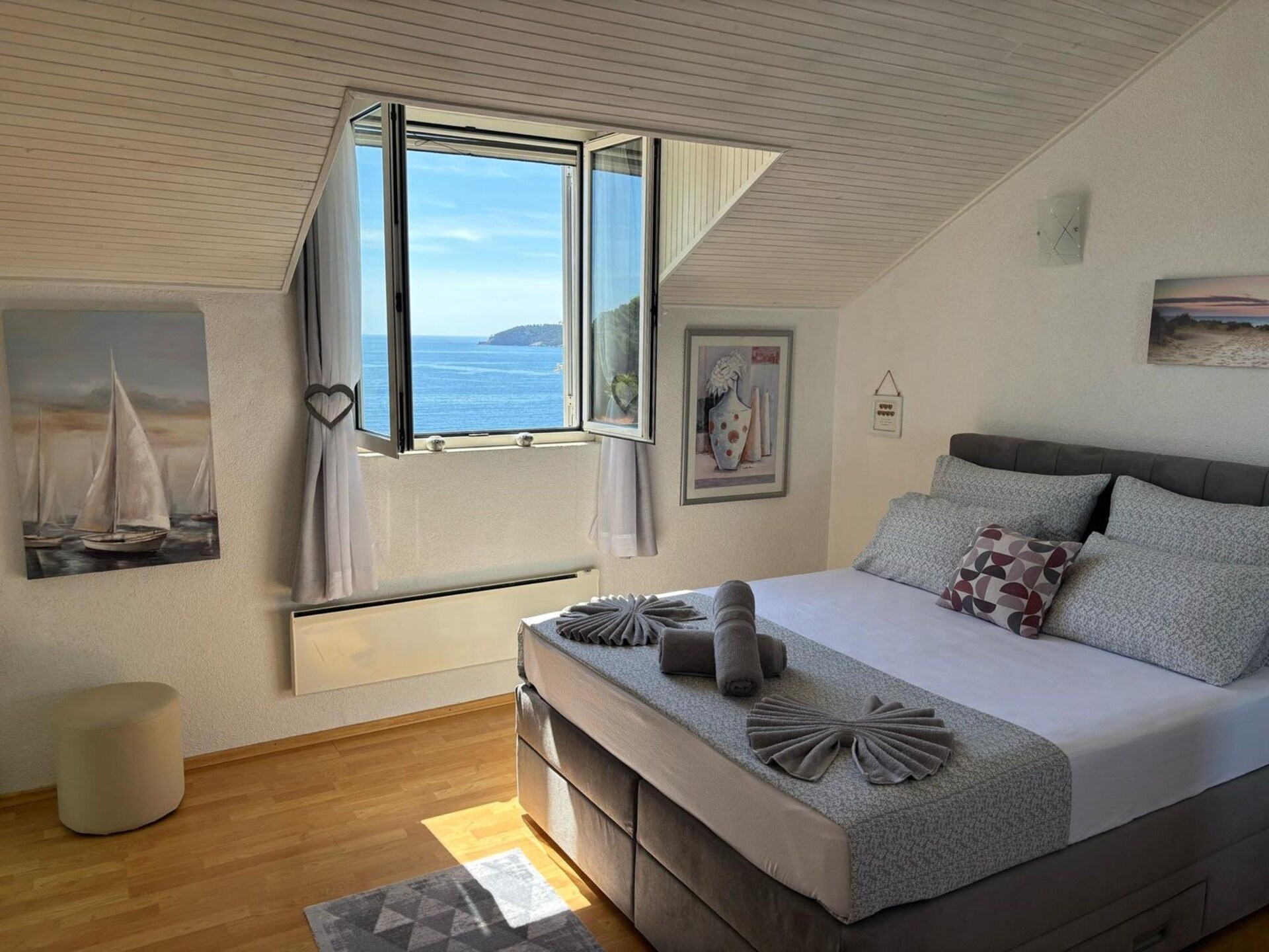 Tweekamerappartement met balkon en zeezicht aan de Adriatische kust bij Dubrovnik - foto 24