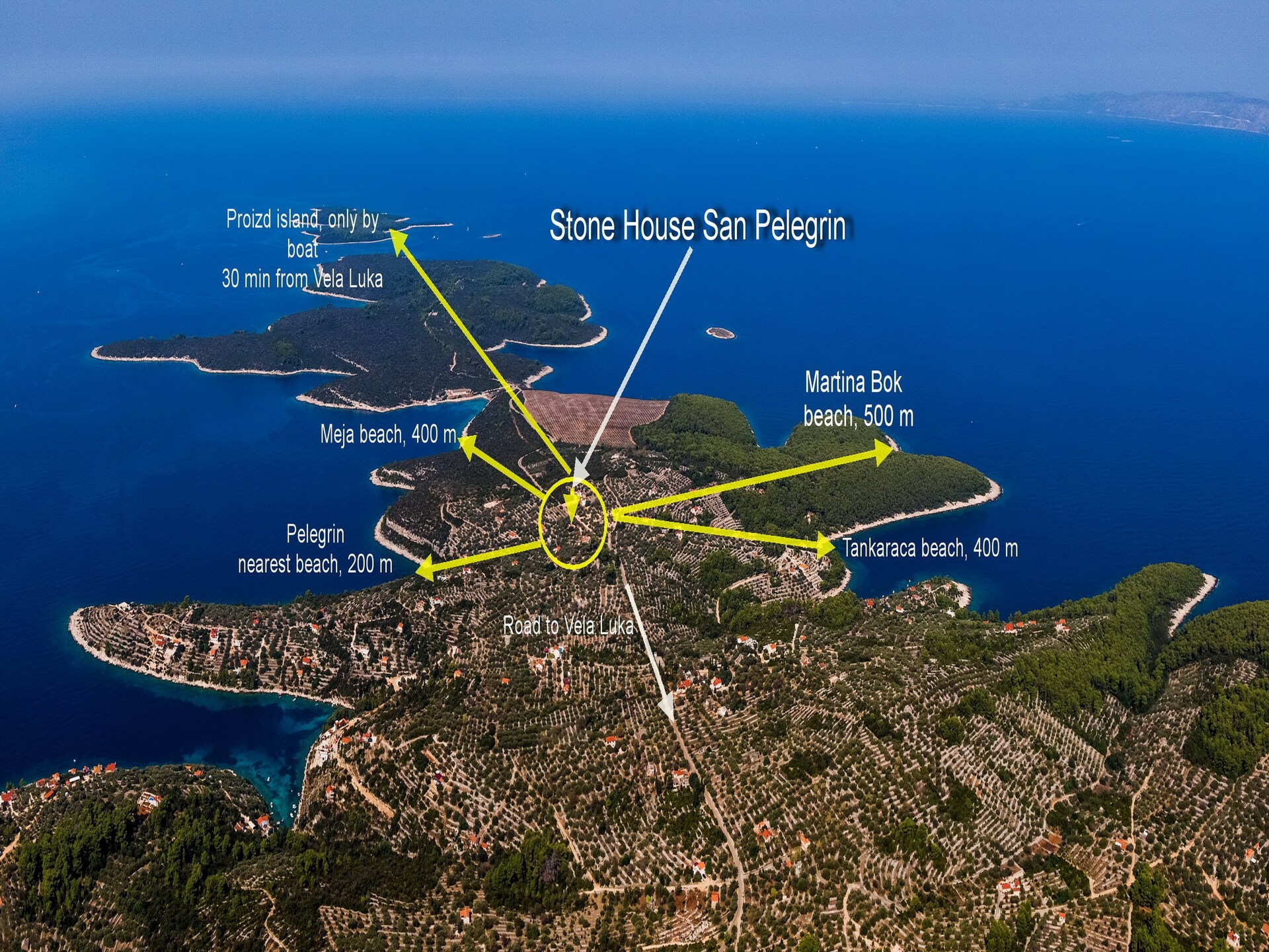 Op 300 m van zee: Sfeervol vakantiehuis in Vela Luka - foto 43