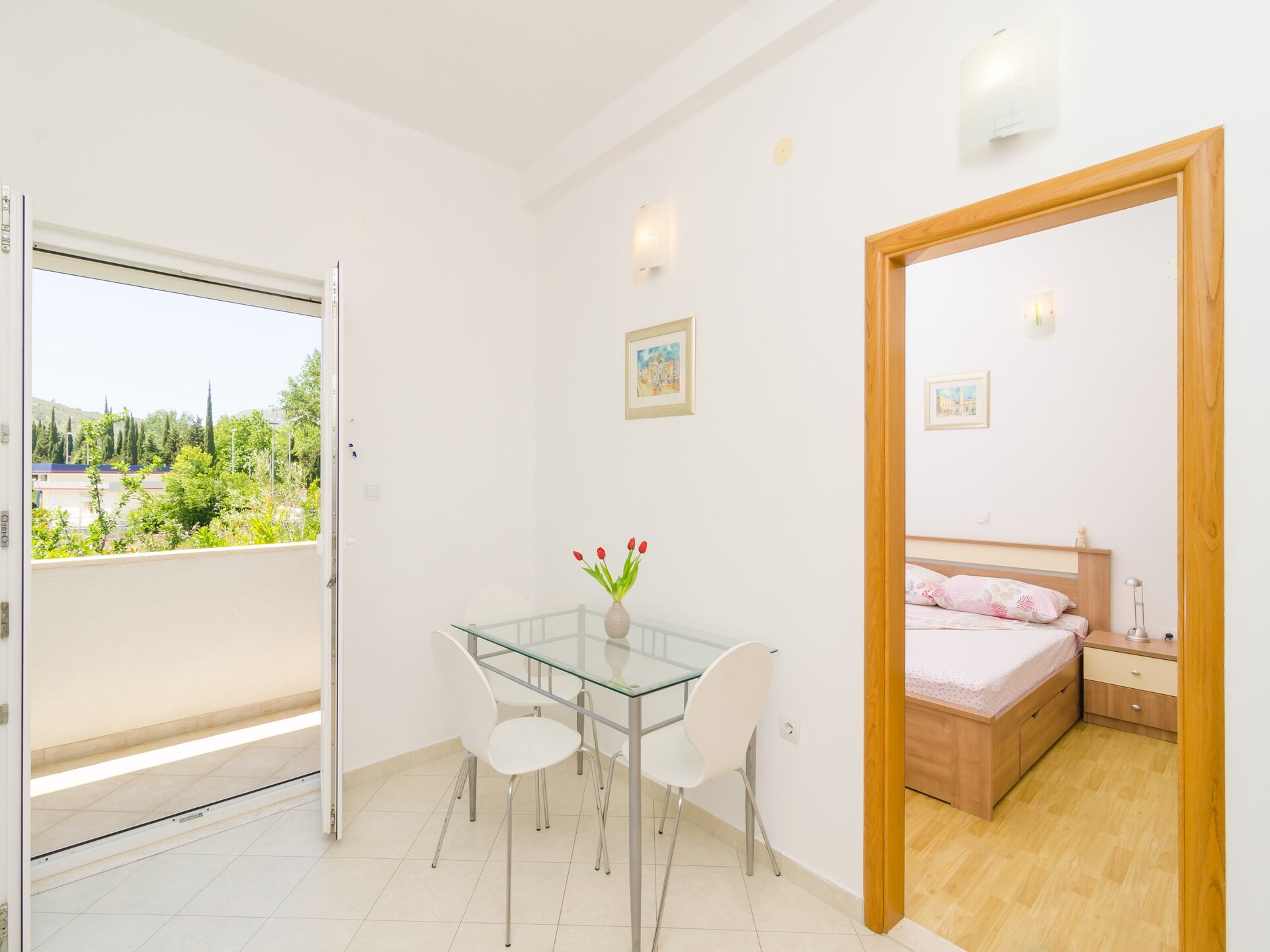 Studio met Balkon en Tuinzicht in Kupari, Dichtbij Dubrovnik - foto 3