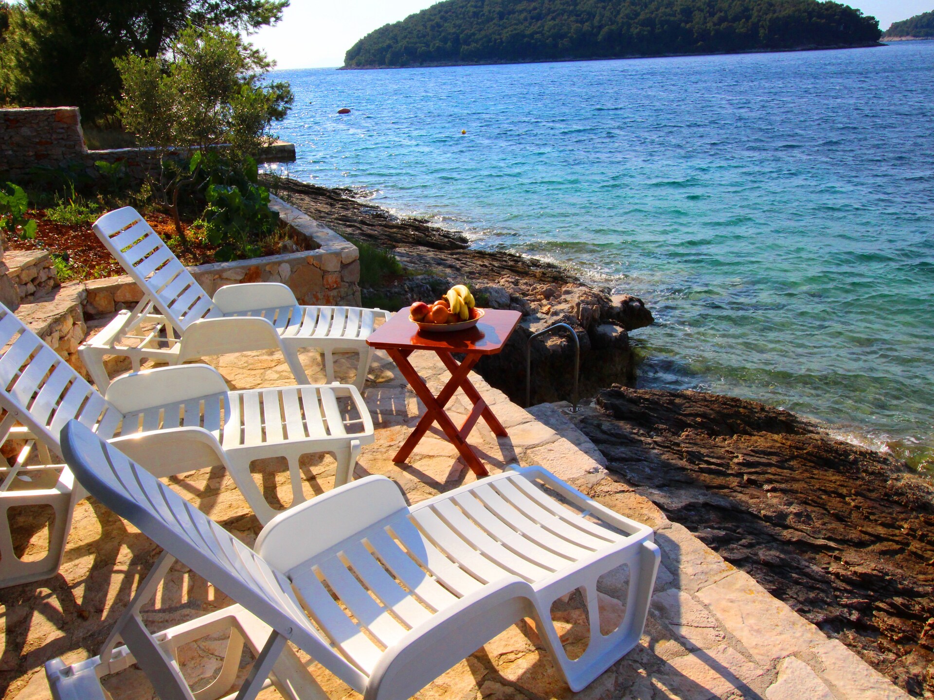 Strandhuis Katica: 20 meter van zee met privéstrand in Vela Luka - foto 17