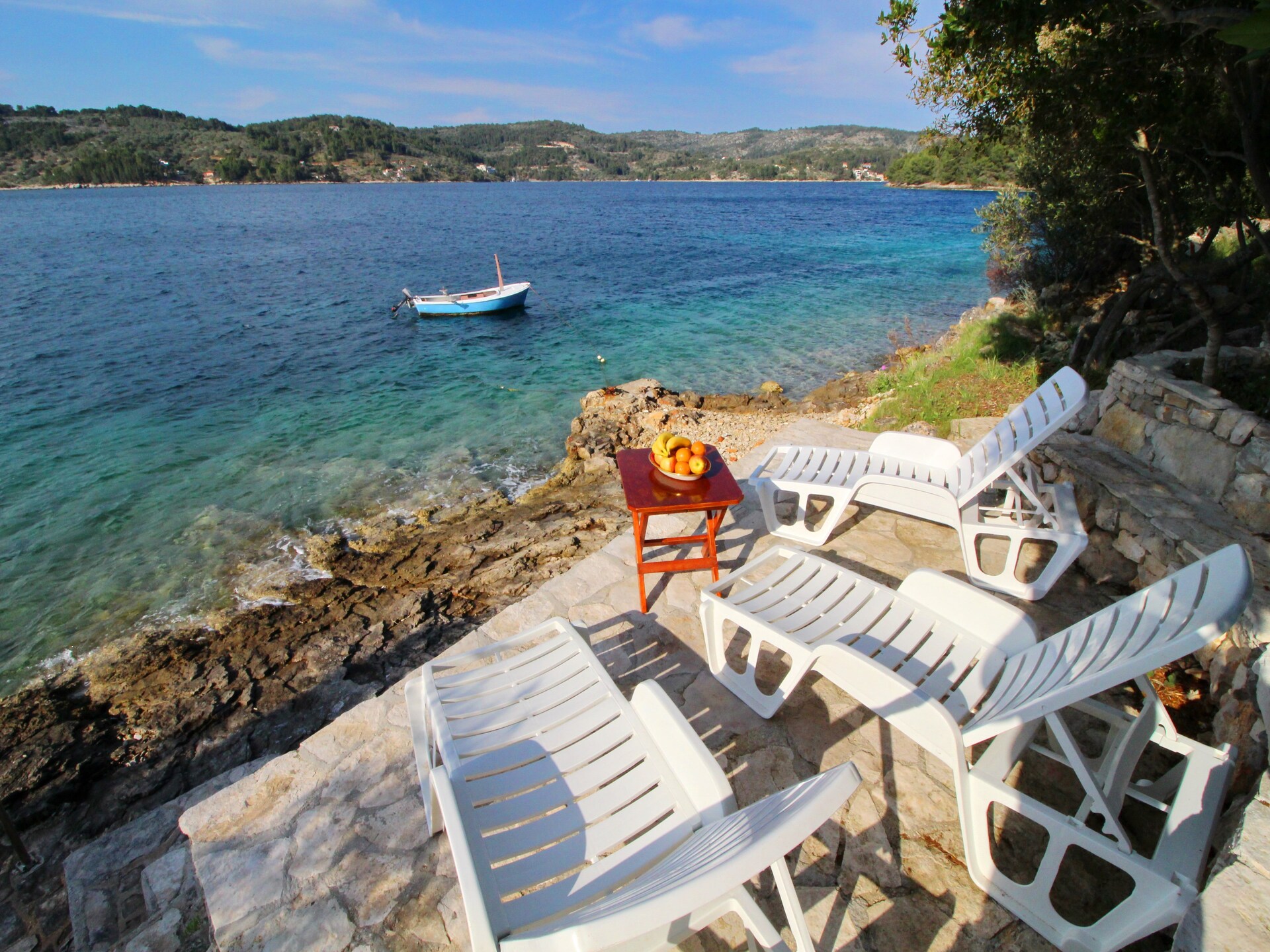 Strandhuis Katica: 20 meter van zee met privéstrand in Vela Luka - foto 16