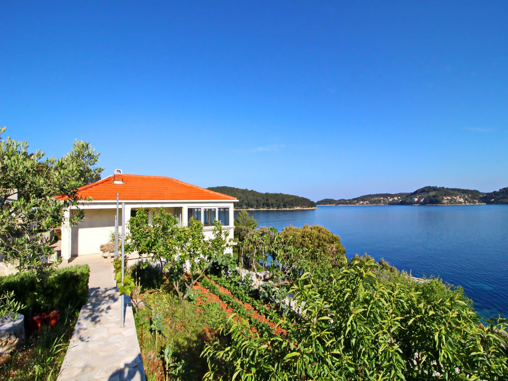 Strandhuis Katica: 20 meter van zee met privéstrand in Vela Luka - foto 23